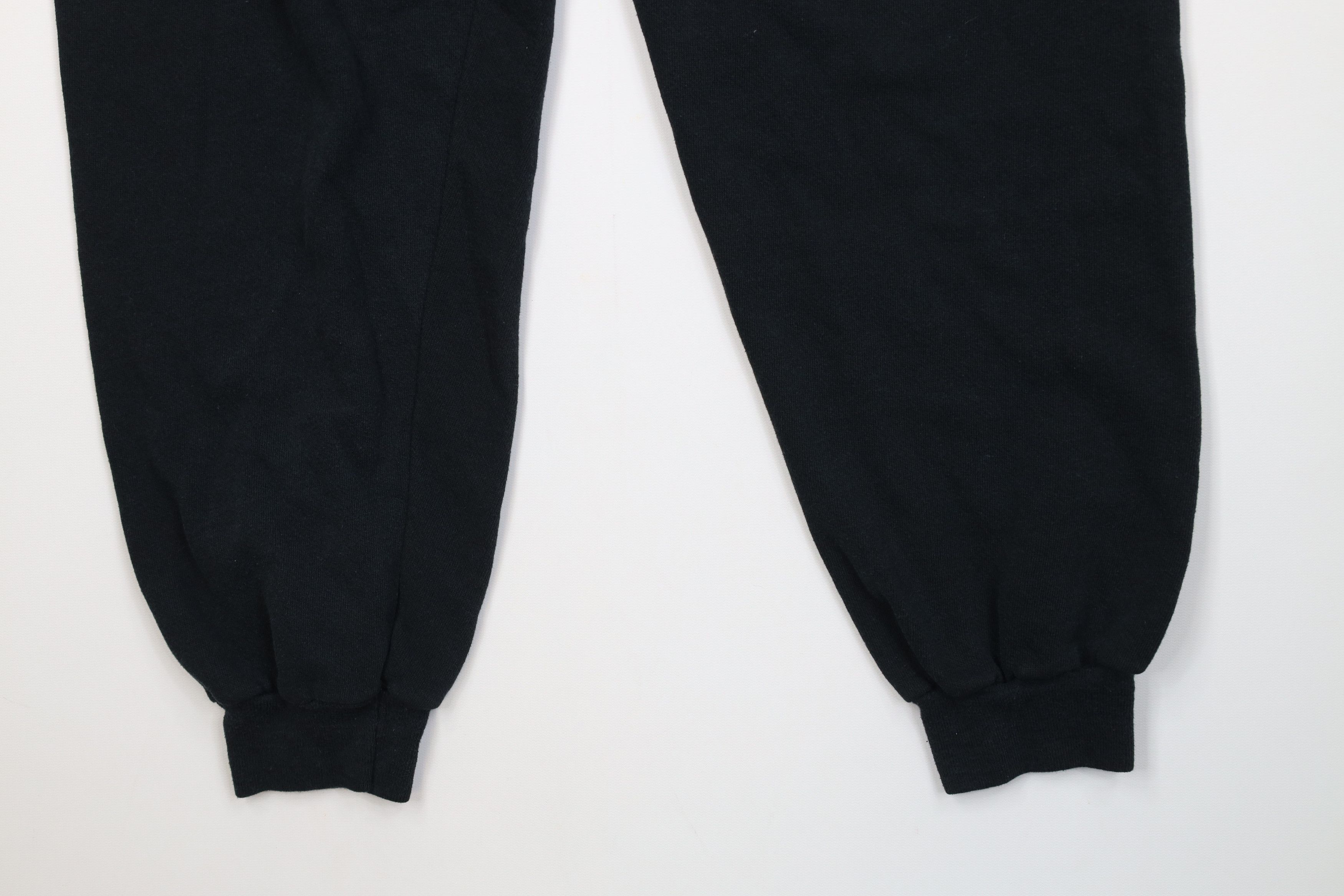 Vintage Vintage 90s Streetwear Blank Sweatpants Joggers Black USA Size 26" / US 2 / IT 38 - 4 Thumbnail
