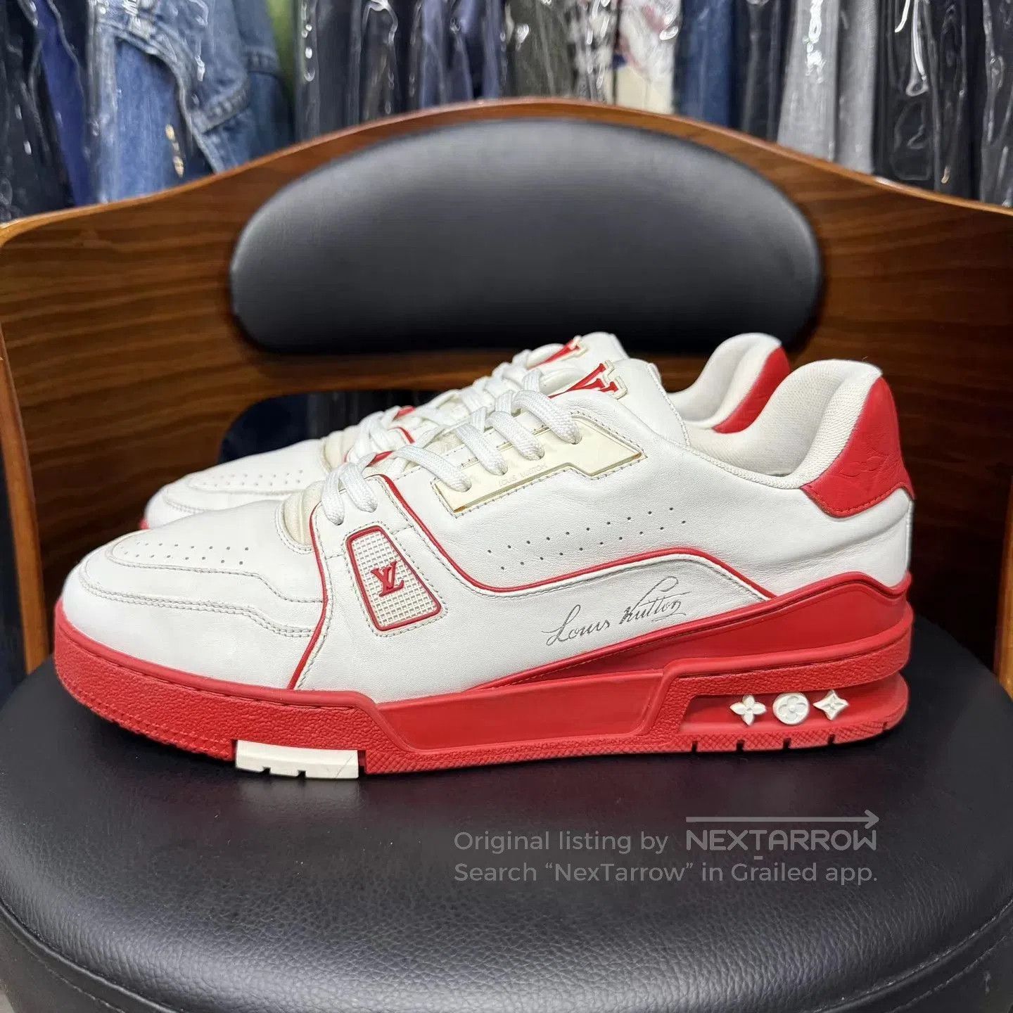 Louis Vuitton White Low. Size US 9 / EU 42 - 6 Thumbnail