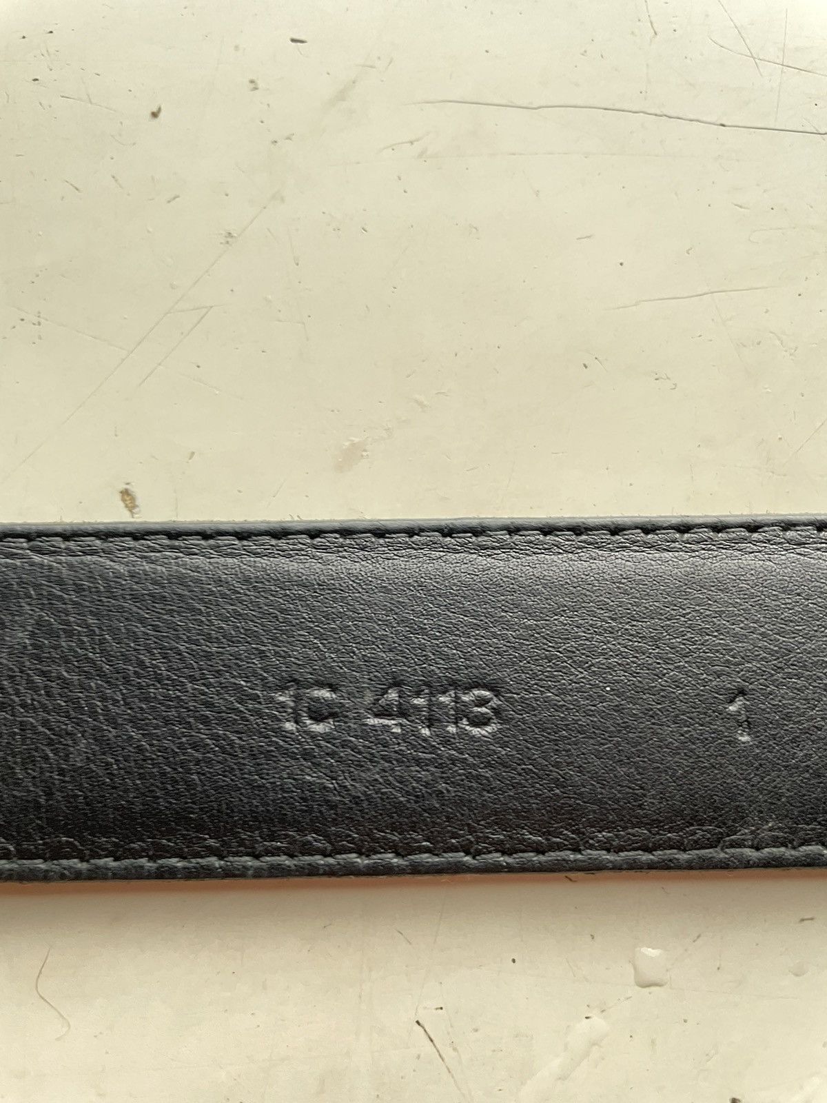 Prada PRADA BIG LOGO PATENT LEATHER OVAL BUCKLE BELT MID2000 Size 34 - 4 Thumbnail