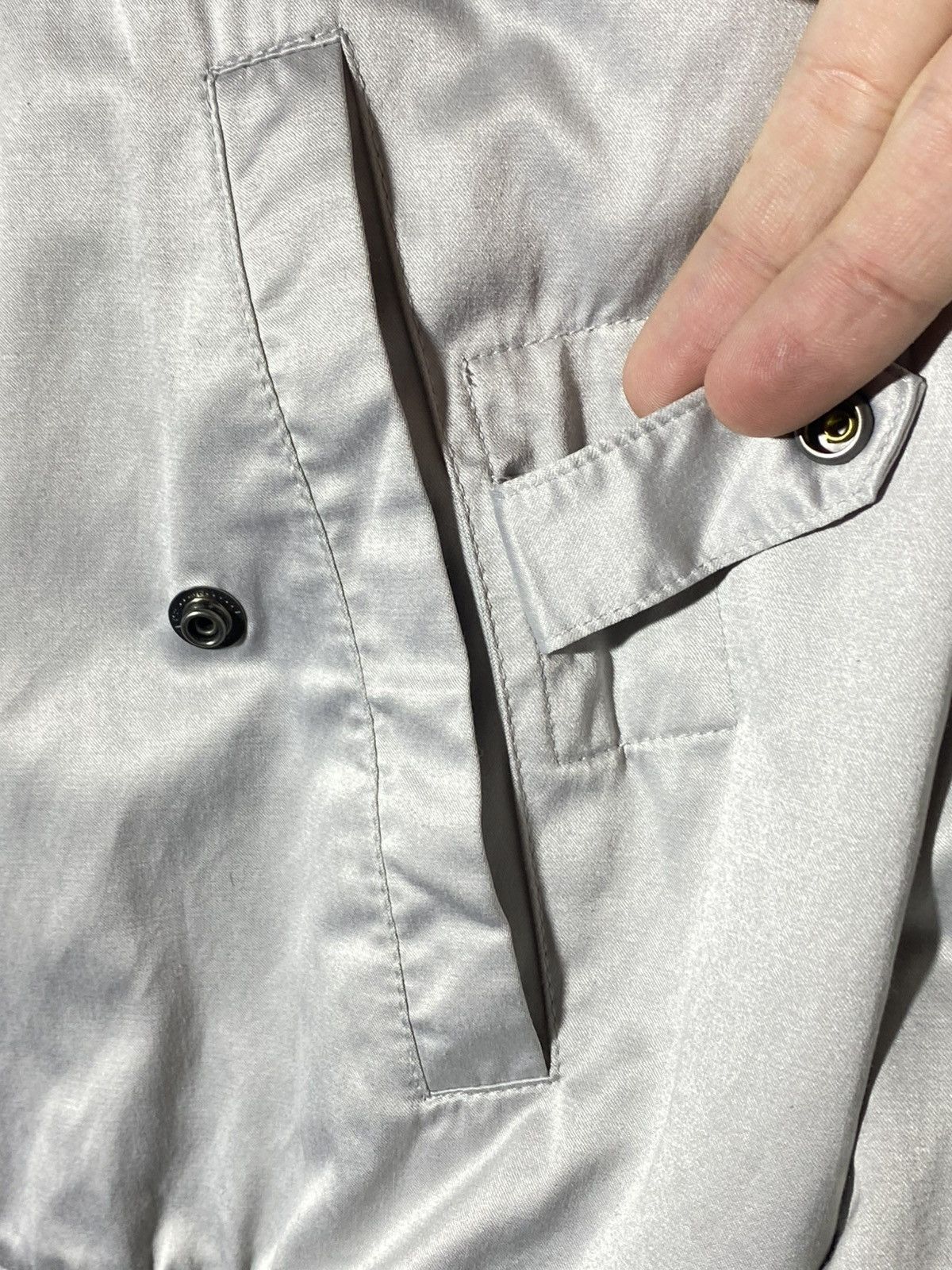 Allsaints All Saints A/W 2007 Silver Channel Bomber Jacket Size US L / EU 52-54 / 3 - 14 Thumbnail