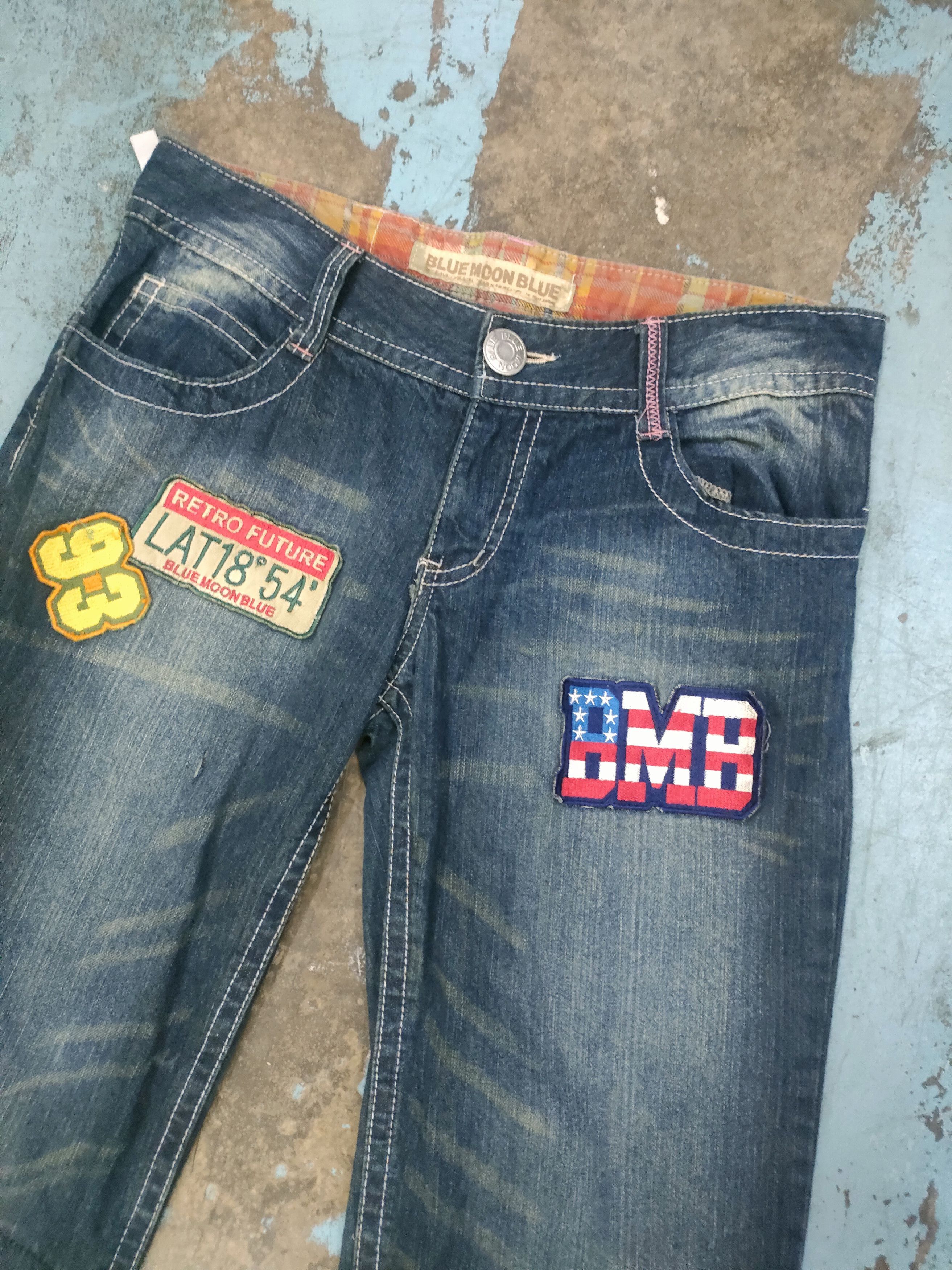 If Six Was Nine × Japanese Brand Blue Moon Blue Jeans Size US 32 / EU 48 - 9 Thumbnail