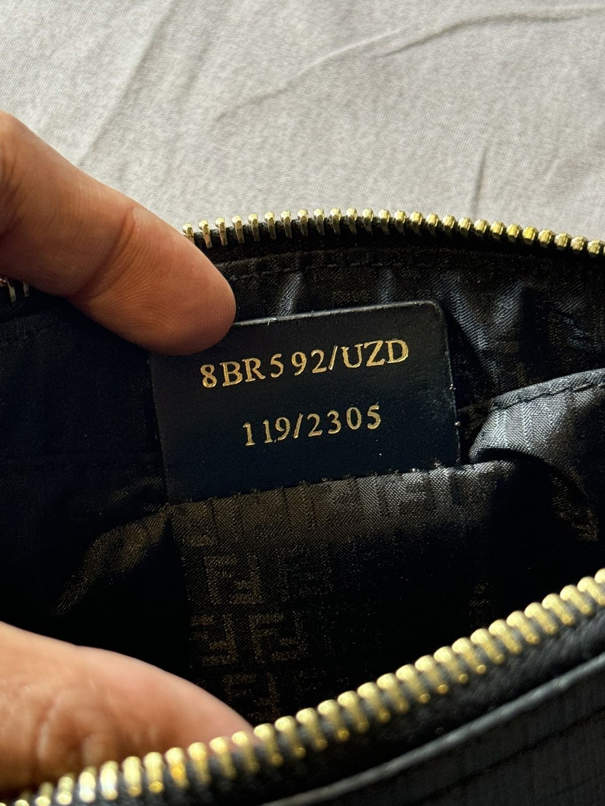 Fendi Fendi Black Zucca Coated Canvas Accessories Pochette Size ONE SIZE - 10 Thumbnail