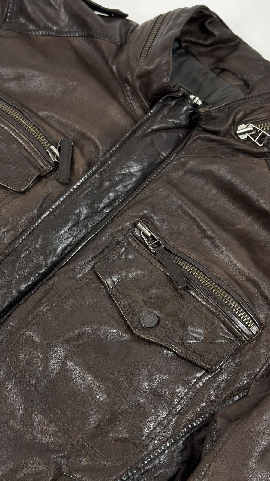 Baldessarini Baldessarini Leather Biker Jacket Size US L / EU 52-54 / 3 - 5 Thumbnail