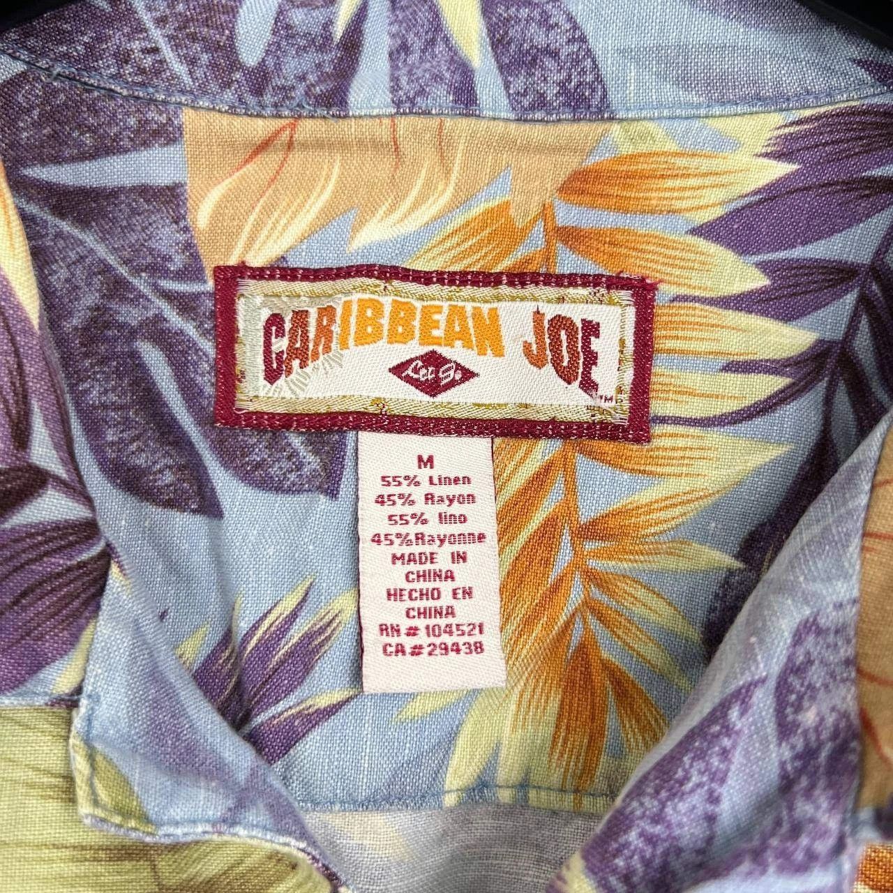 Caribbean Caribbean Joe Shirt Men Hawaiian Button Up Collared M Size US M / EU 48-50 / 2 - 3 Thumbnail