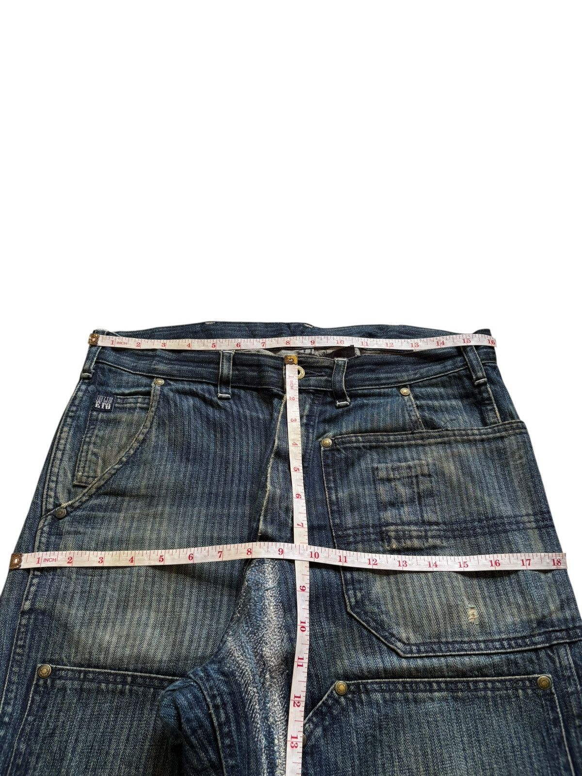 Japanese Brand Vintage Japanese Brand Mud Wash Hickory Baggy Carpenter Jean Size US 32 / EU 48 - 12 Thumbnail
