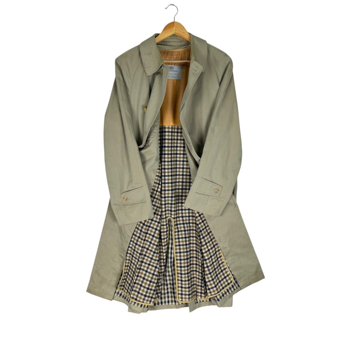 Aquascutum ⚡️AQUASCUTUM ENGLAND NOVA CHECKED OVERCOAT JACKET Size US L / EU 52-54 / 3 - 1 Thumbnail