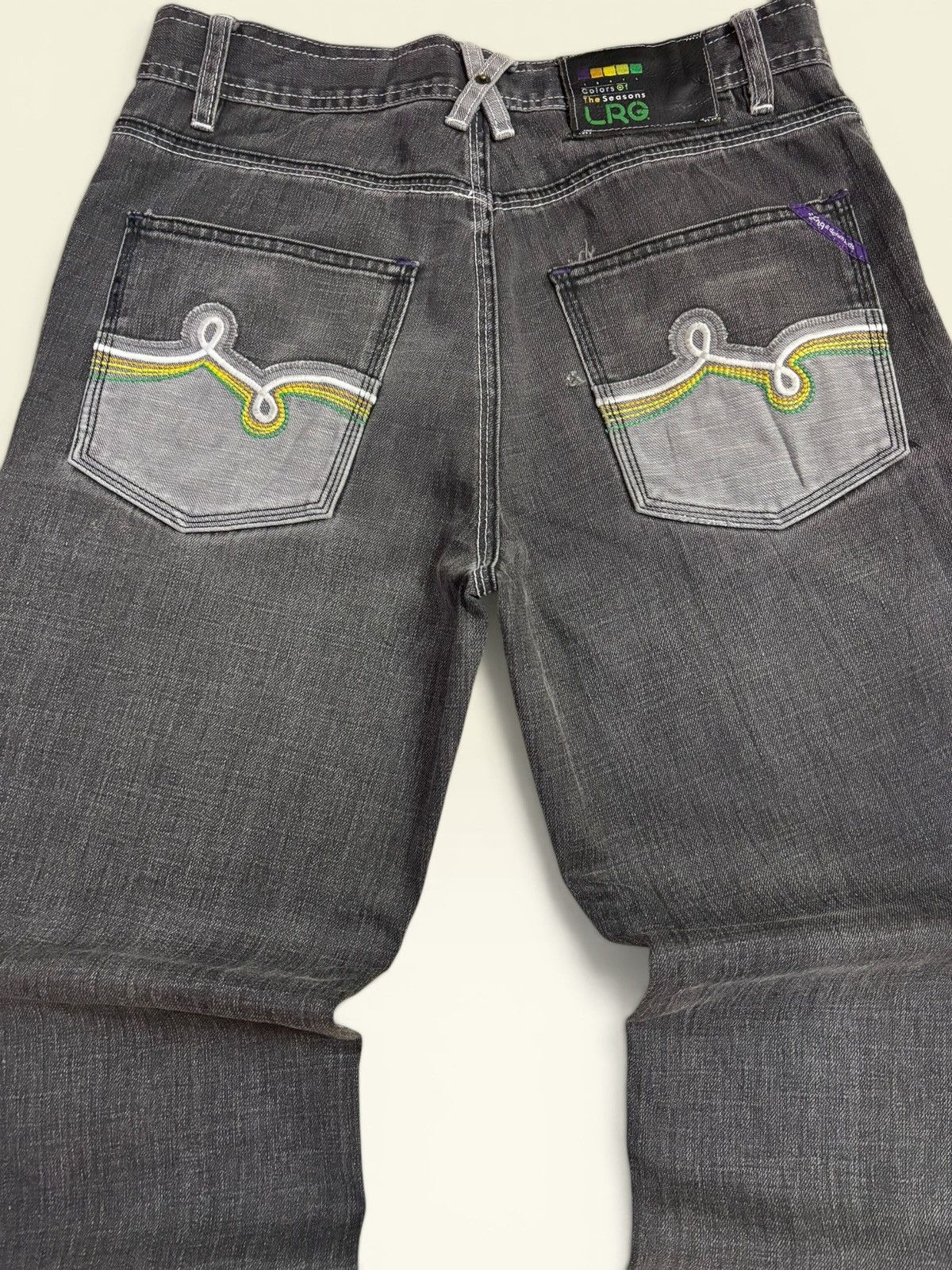 LRG Vtg LRG Gray Colour of The Season Baggy Loose Fit Jeans Size US 30 / EU 46 - 8 Thumbnail