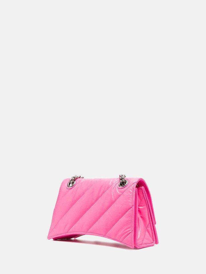 Balenciaga RRP $2.9K Balenciaga Small Crush Bright Pink Leather Size ONE SIZE - 2 Thumbnail