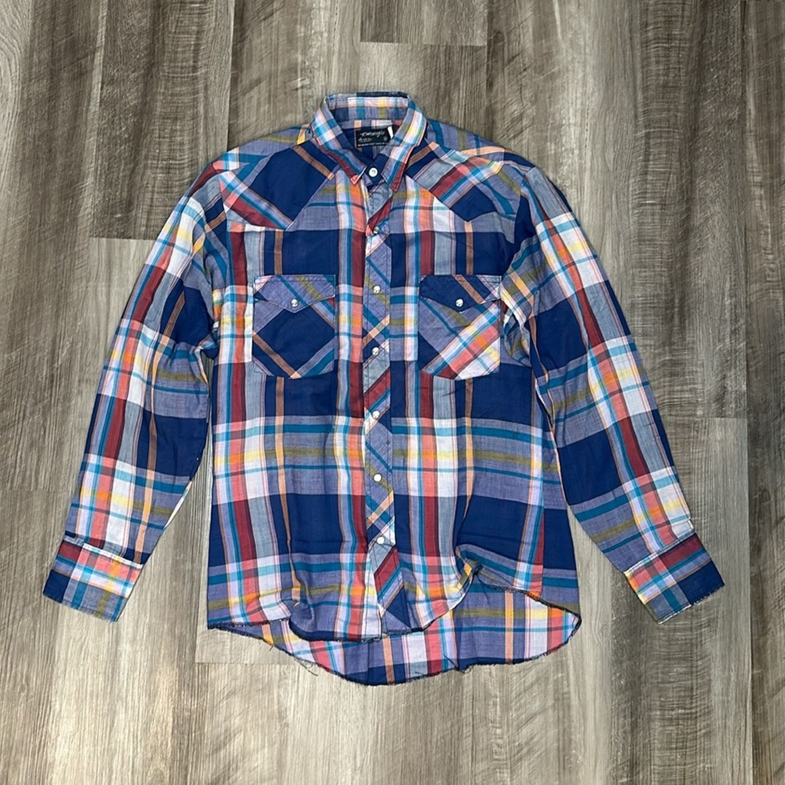 Wrangler Wrangler Western Vintage Pearl Snap Button - Medium Size US M / EU 48-50 / 2 - 2 Thumbnail