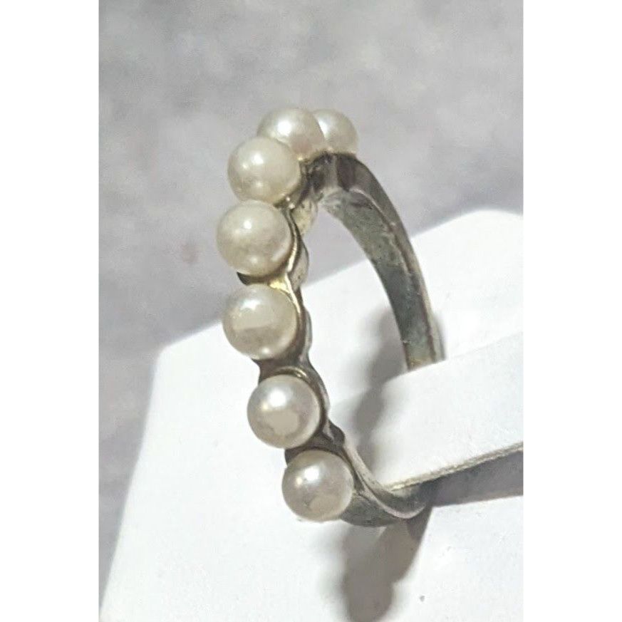 Other Vintage Coquette Glam Single Row Faux Pearl Ring Size 6 Size ONE SIZE - 4 Thumbnail