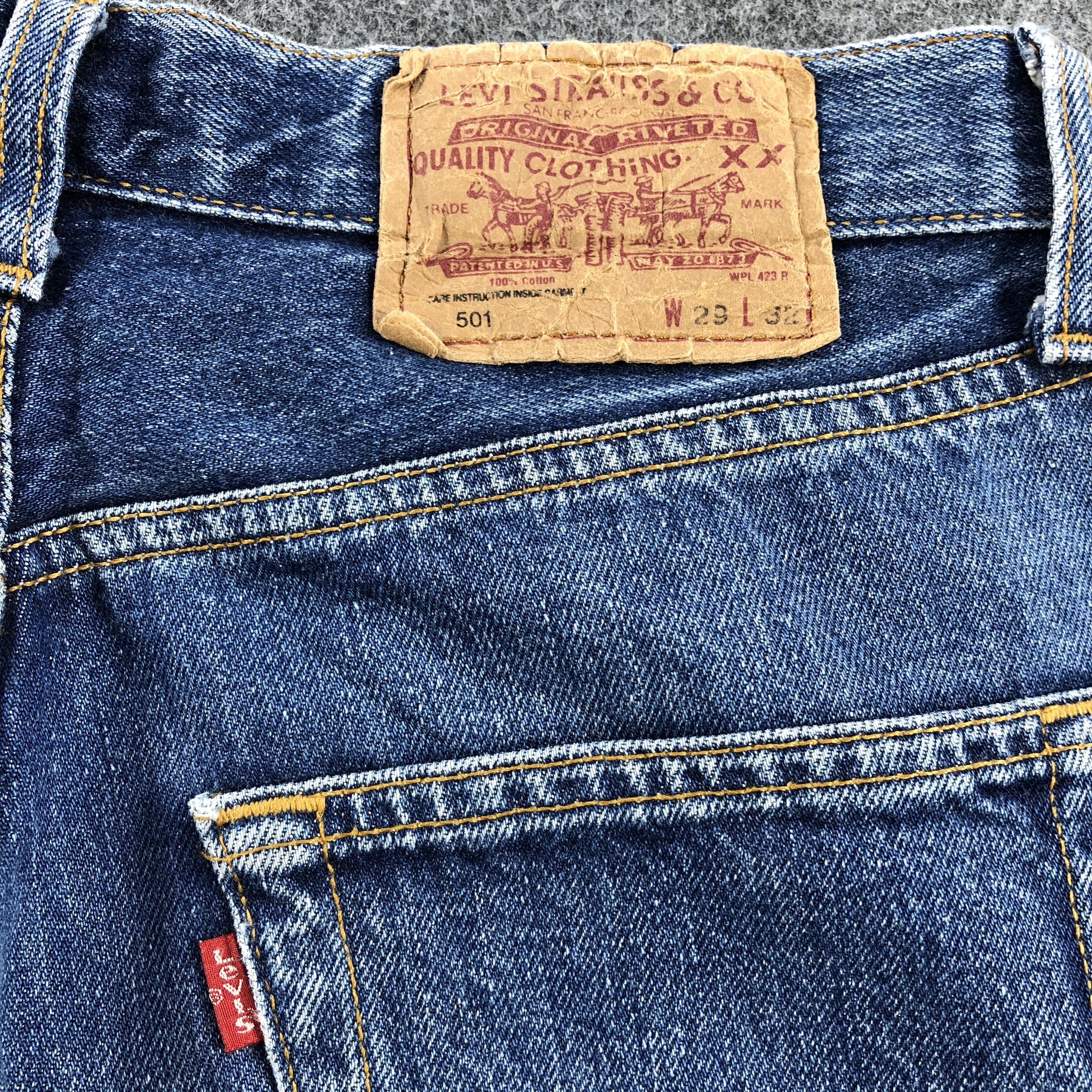 Levi's Vintage Levi's 501 Jeans Faded Blue Denim KJ373 Size US 29 - 5 Thumbnail