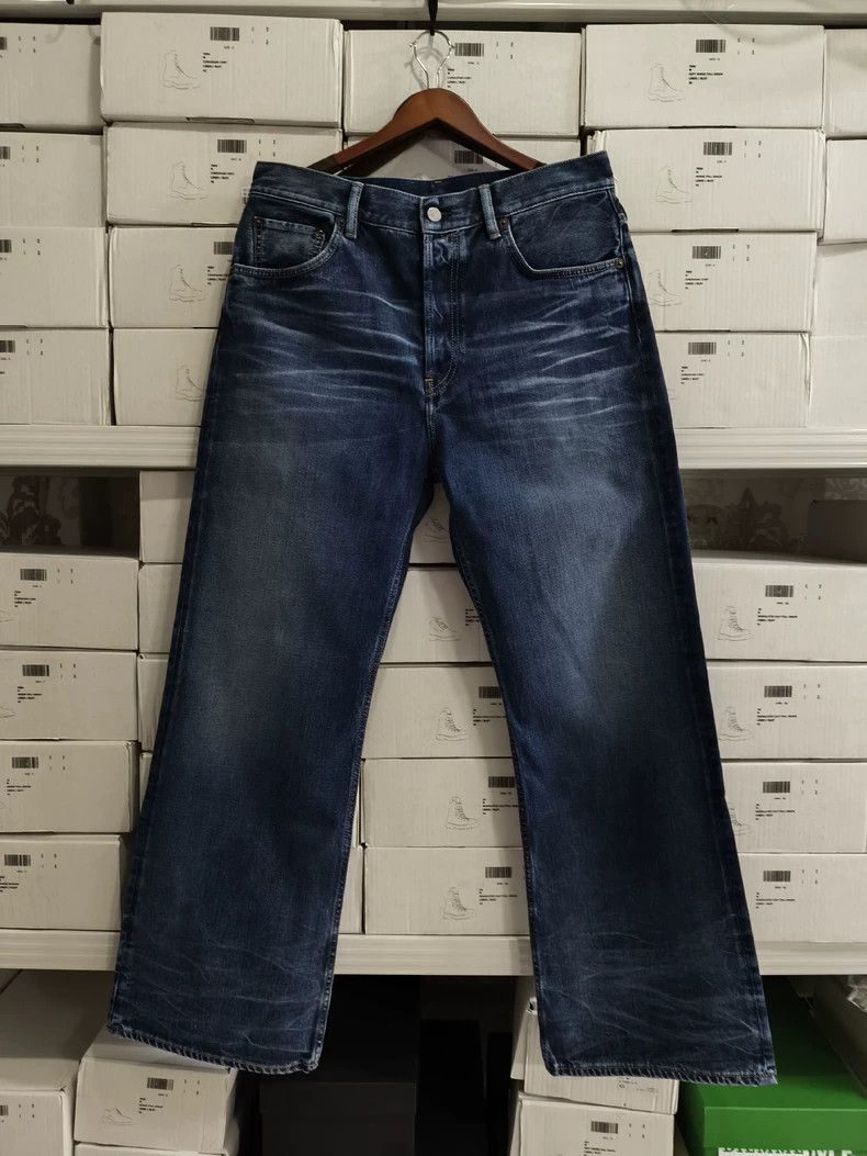 Acne Studios acne studios Water moire blue cat whiskers jeans 2502-Nexta Size US 32 / EU 48 - 1 Thumbnail