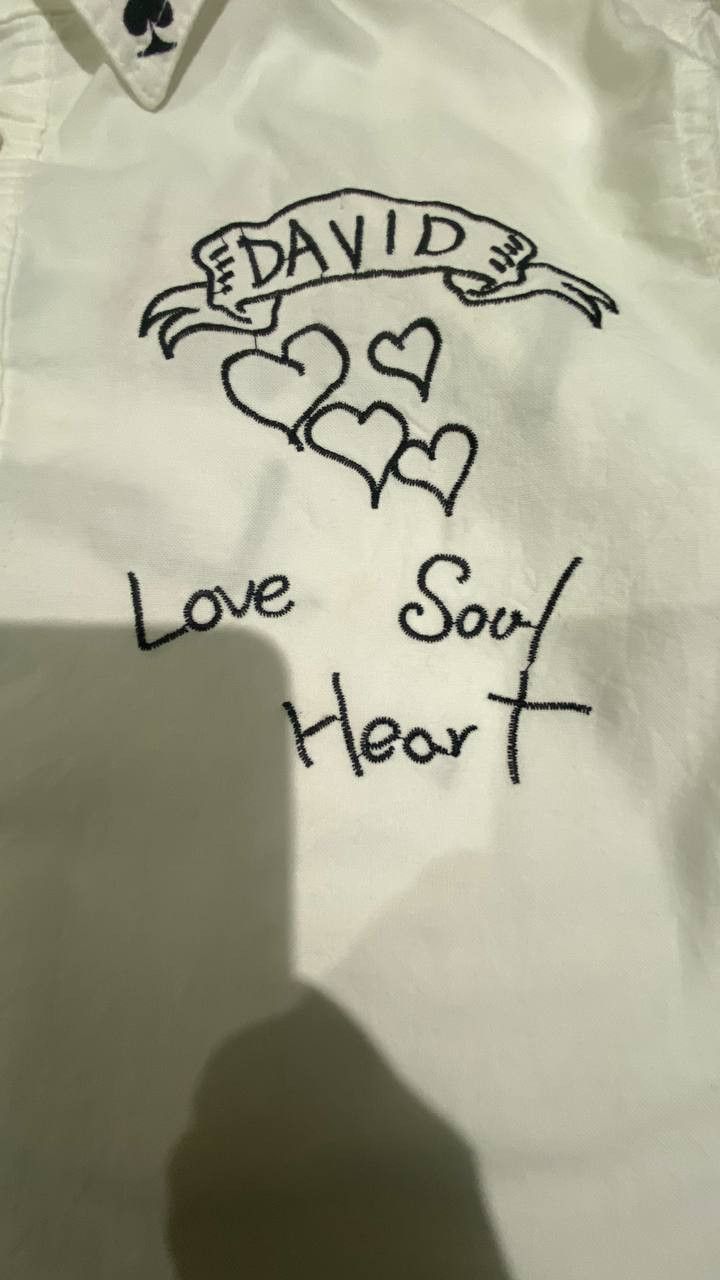 Other crazy sick love j2 poem soul hearts button up long sleeve Size US M / EU 48-50 / 2 - 7 Thumbnail
