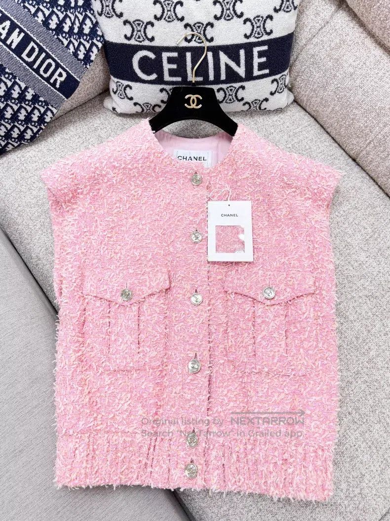 Chanel Chanel 21S spring and summer cherry blossom pink elastic h Size XXS / US 00 / IT 34 - 2 Thumbnail