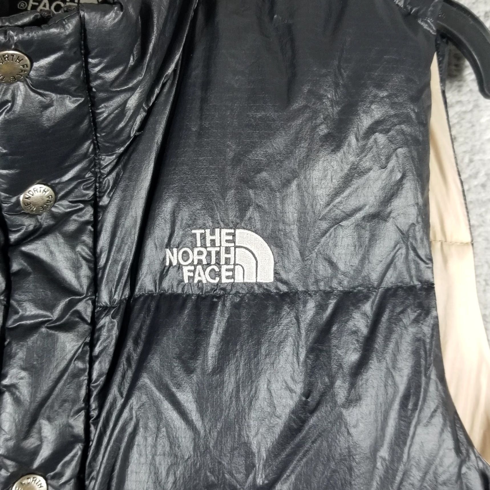 The North Face North Face 700 Vest Mens L Nuptse Gilet Down Puffer Sleeveless Black Tan Jacket Size US M / EU 48-50 / 2 - 4 Thumbnail