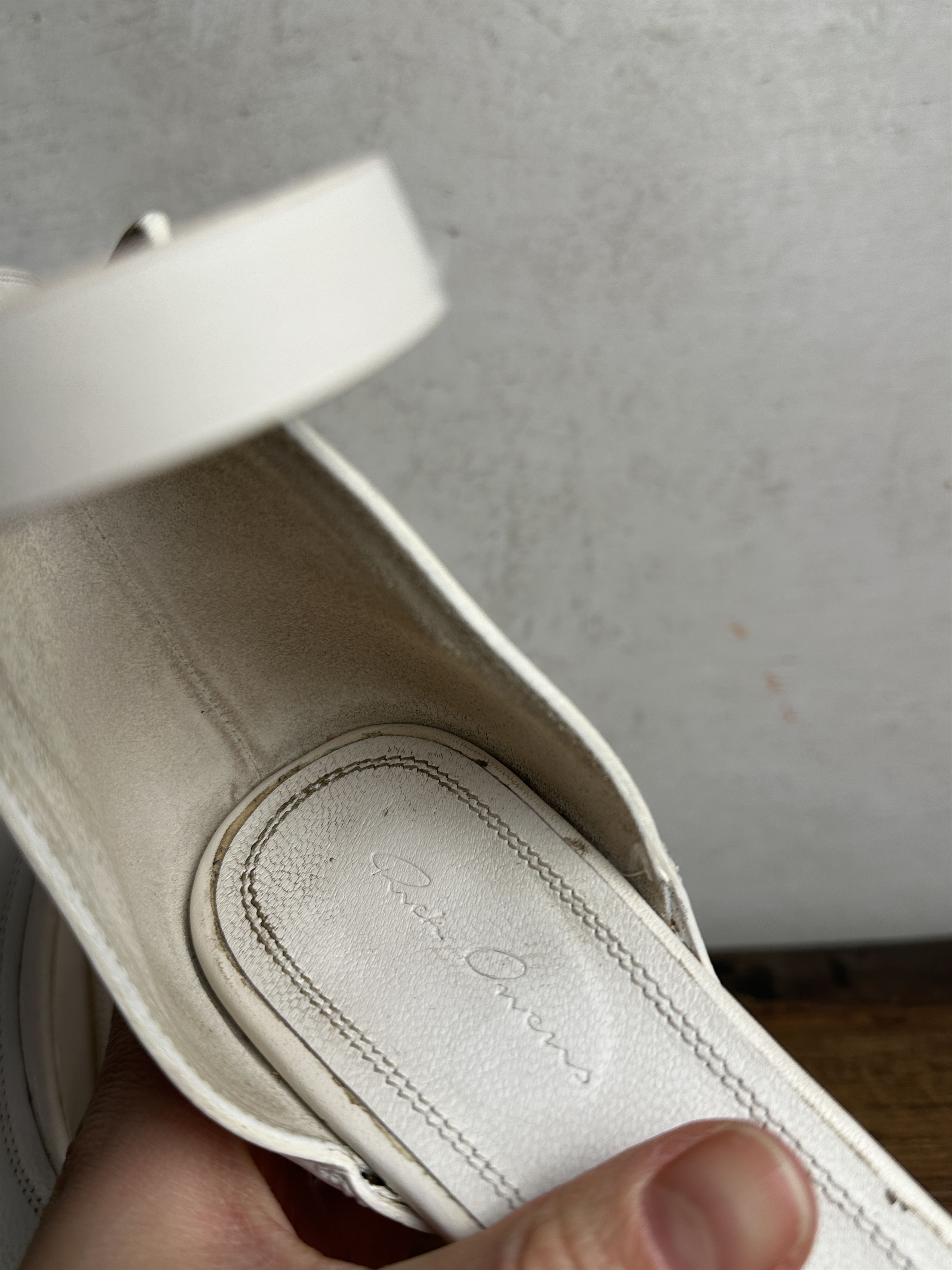 Rick Owens Rick Owens White Wedge Sandals Size US 9.5 / IT 39.5 - 8 Thumbnail