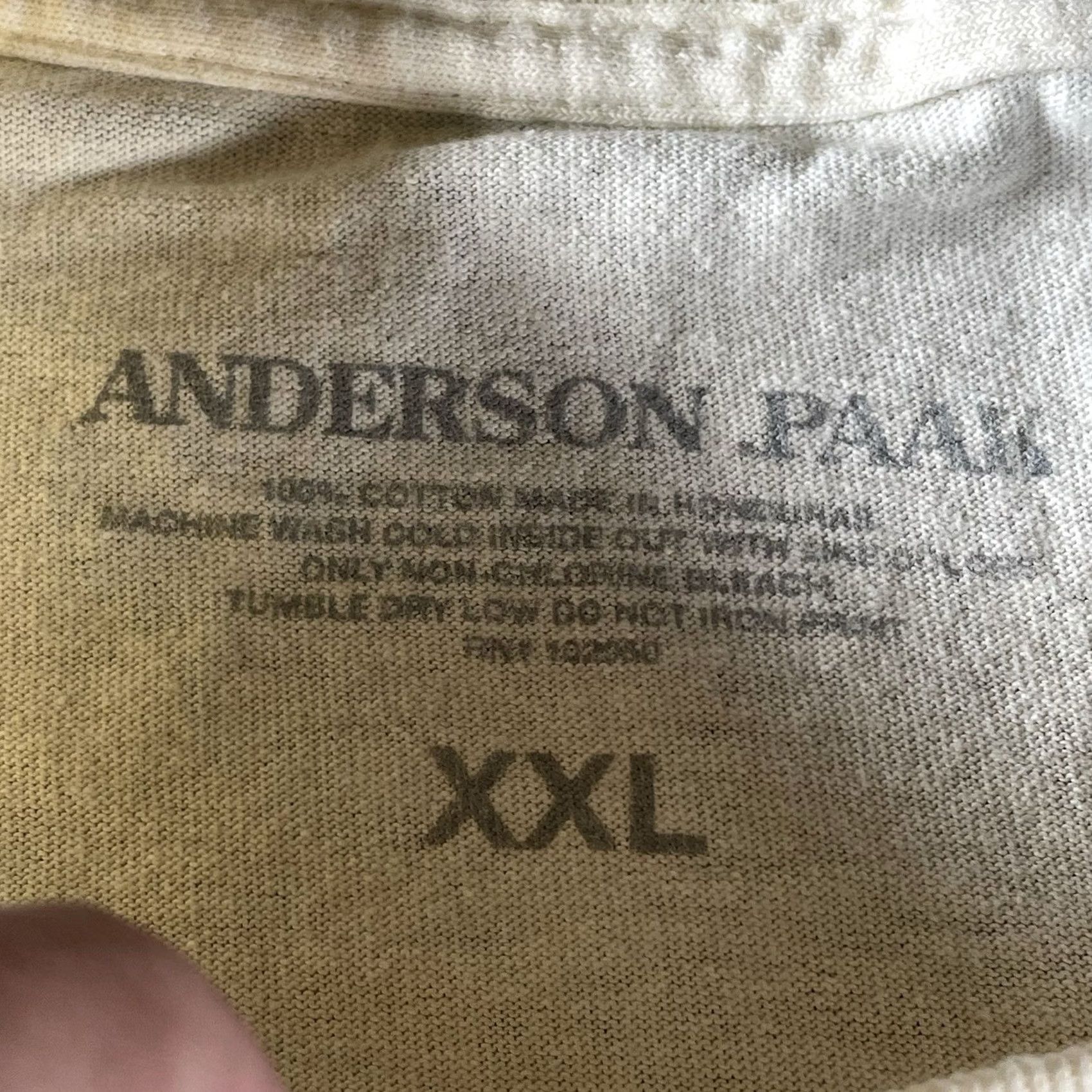 JW Anderson Anderson Paak Shirt Men’s 2XL Paak House Festival Concert Graphic Silk Sonic T-Shirt Crew Neck Cream Mens 2XL Size US XXL / EU 58 / 5 - 3 Thumbnail