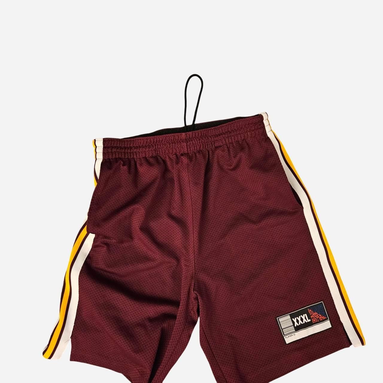 Alexander Wang Burgundy Mesh Basketball Shorts Size US 32 / EU 48 - 5 Thumbnail