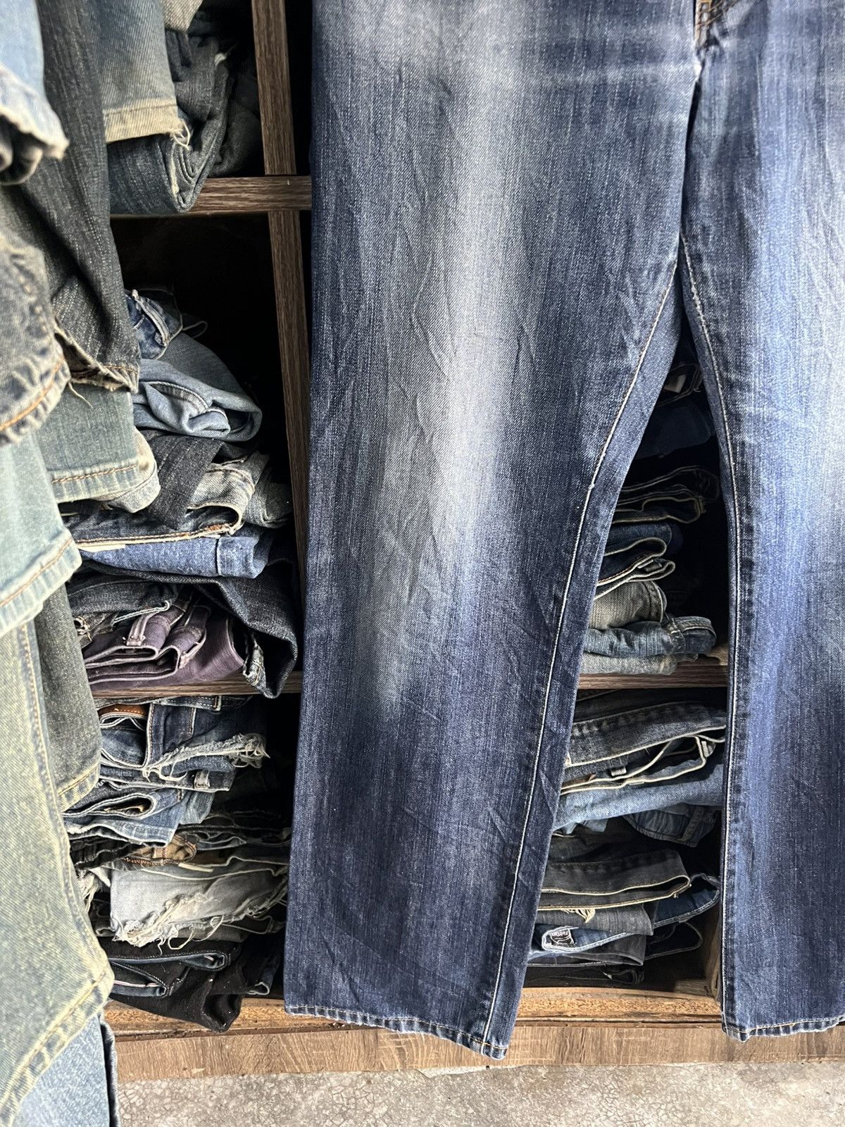 Edwin 🔥Vintage Edwin 403 Distressed Denim Size US 34 / EU 50 - 4 Thumbnail