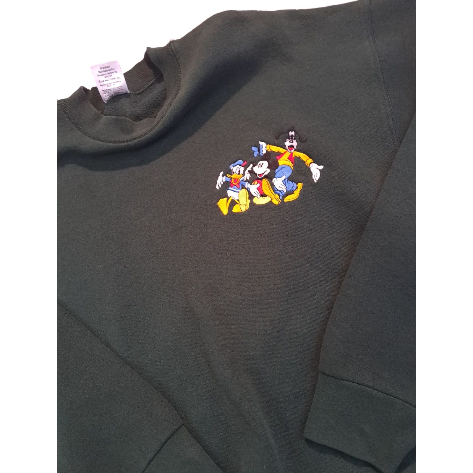 X-LARGE Dancing Donald, Mickey, and Goofy X-Large USA Made Sweatshirt Mickey&Company Green Size US XL / EU 56 / 4 - 4 Thumbnail