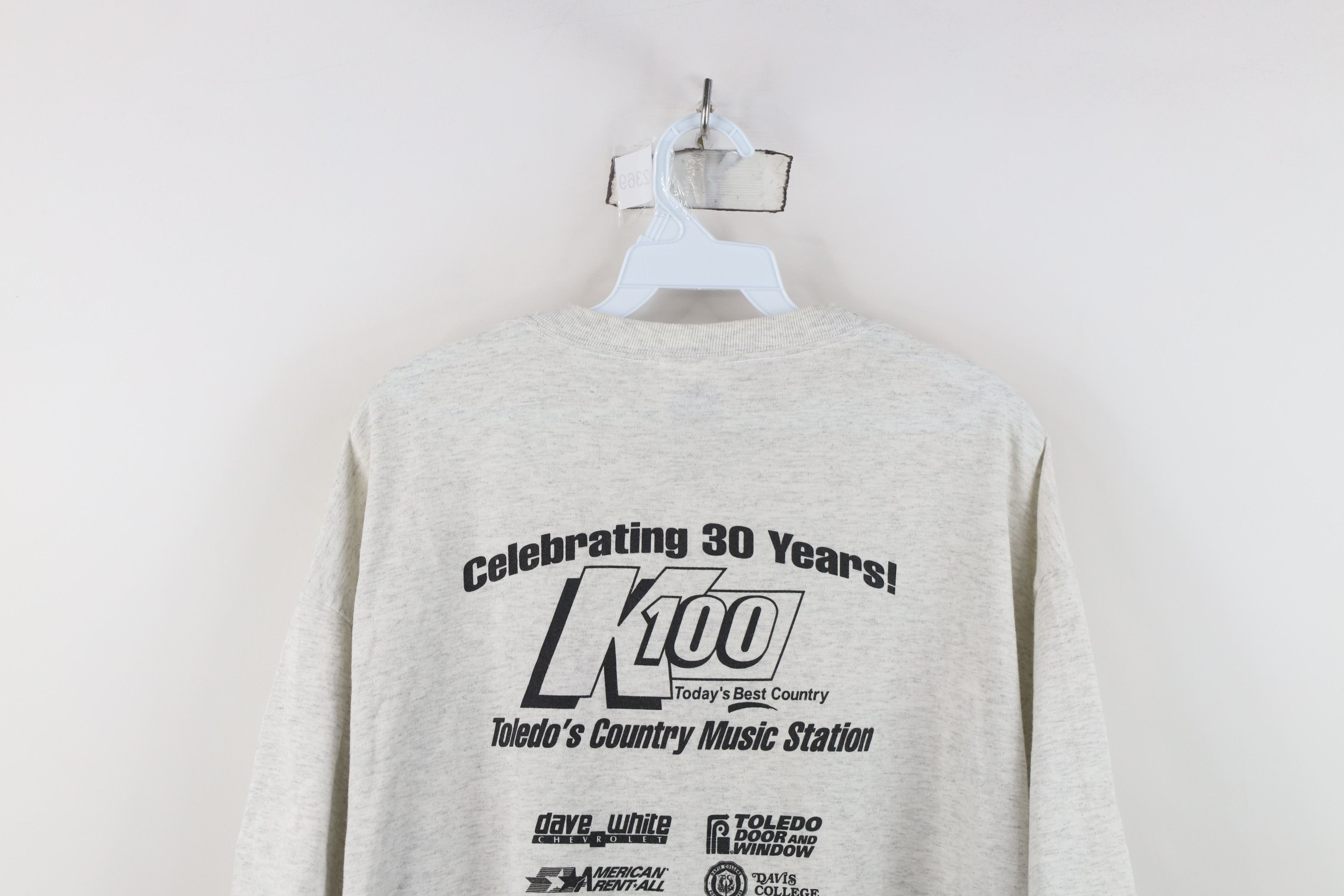 Vintage Vintage Best Country Music Radio Short Sleeve T-Shirt Gray Size US XL / EU 56 / 4 - 12 Thumbnail