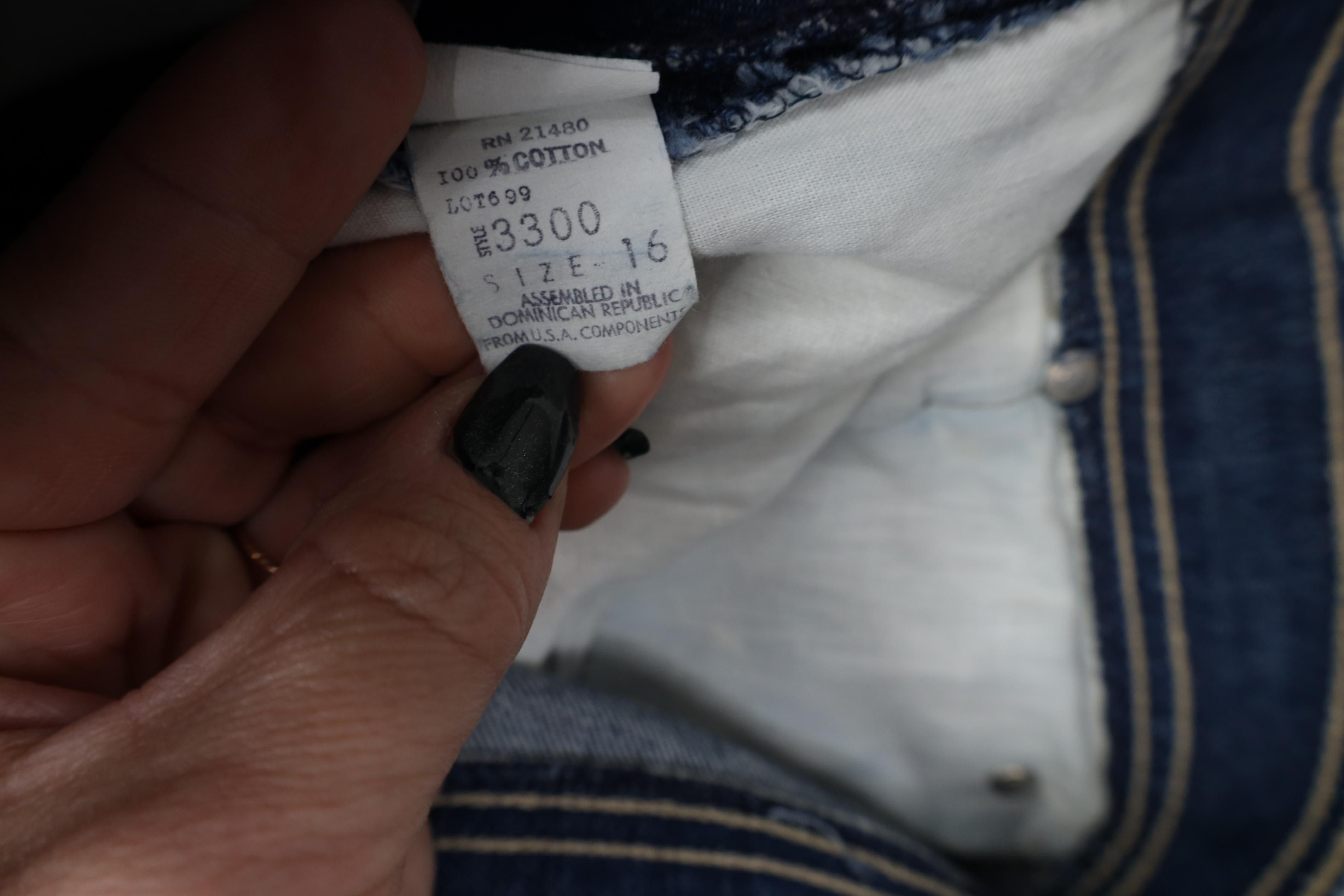 Oscar De La Renta Vintage 80s 90s Oscar de la Renta Wide Leg Denim Jeans Size 38" / US 16 / IT 52 - 7 Thumbnail