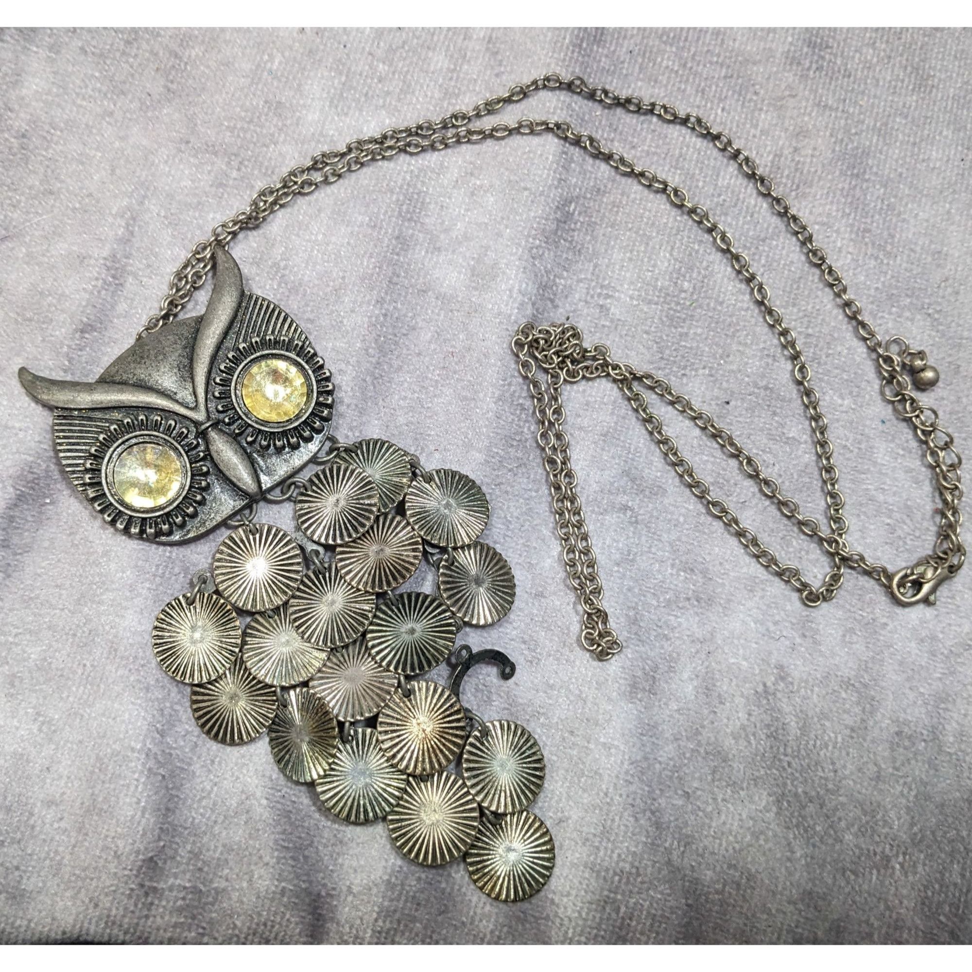 Other Quirky Y2K Own Pedant Necklace With Disc Fringe Feathers And Size ONE SIZE - 10 Thumbnail