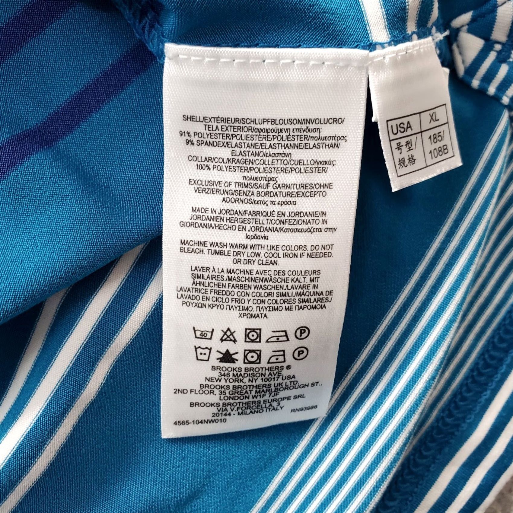 Brooks Brothers Brooks Brothers Polo Shirt Mens XL Multi Striped Stretch Short Sleeve Collared Size US XL / EU 56 / 4 - 7 Thumbnail