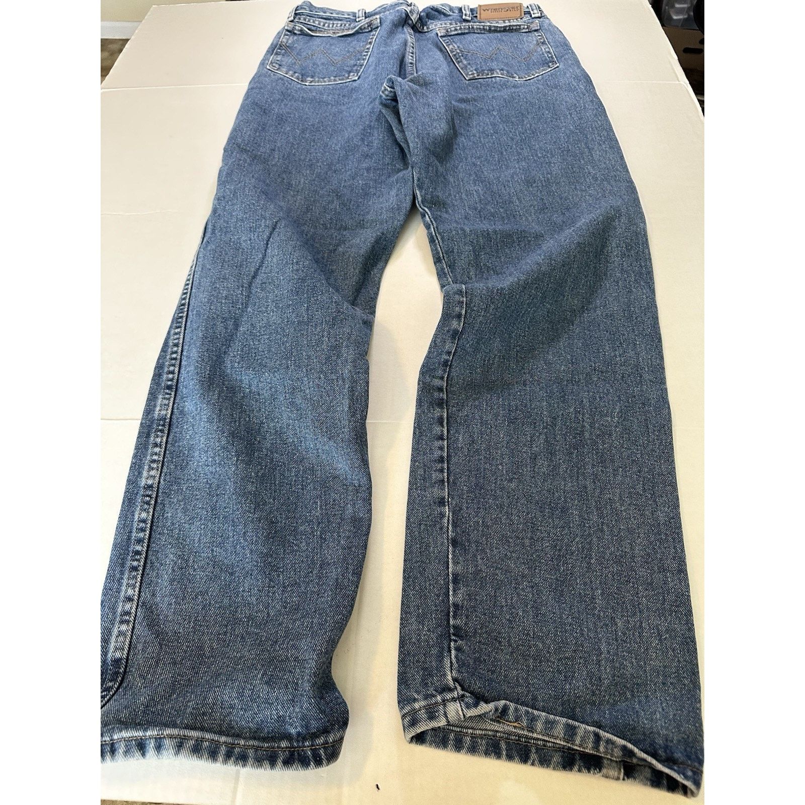 Wrangler Wrangler Rugged Wear Denim Blue Jeans 36x34 Straight Western Size US 36 / EU 52 - 14 Thumbnail