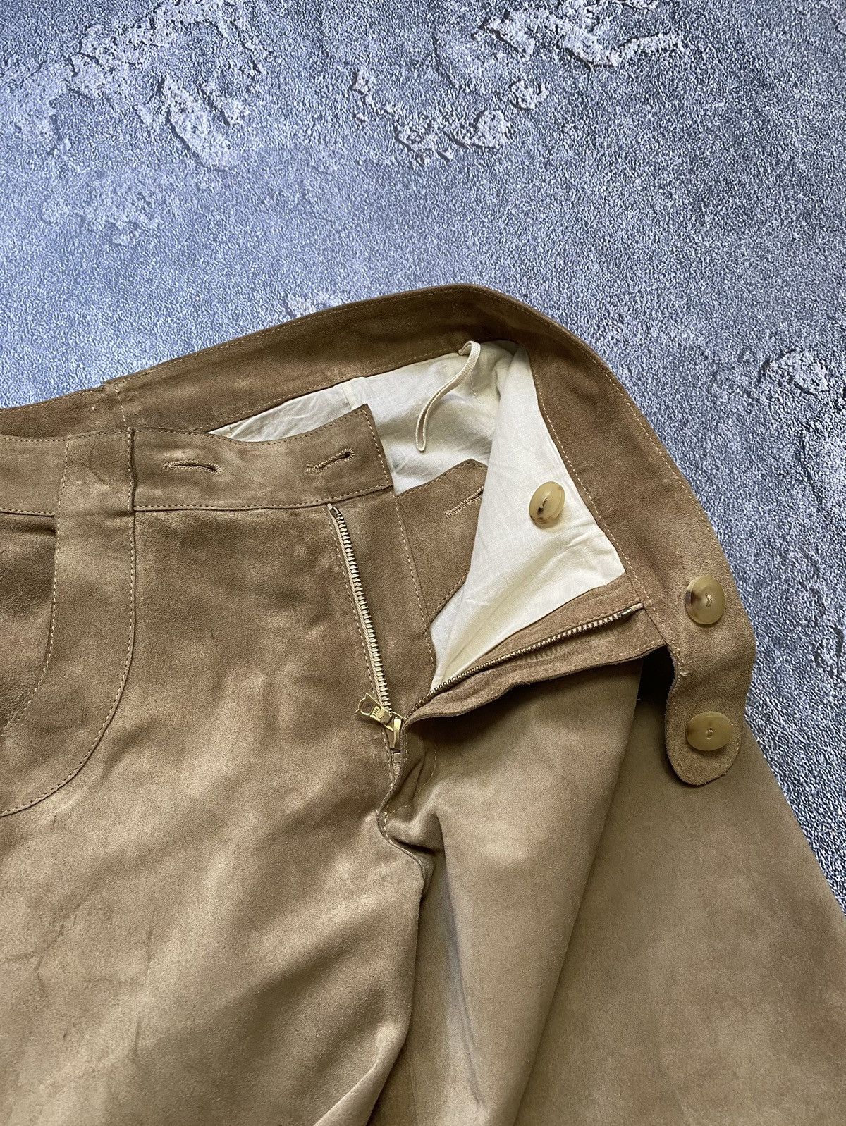 Marni Marni suede leather pelle wide pants Size 28" / US 6 / IT 42 - 14 Thumbnail