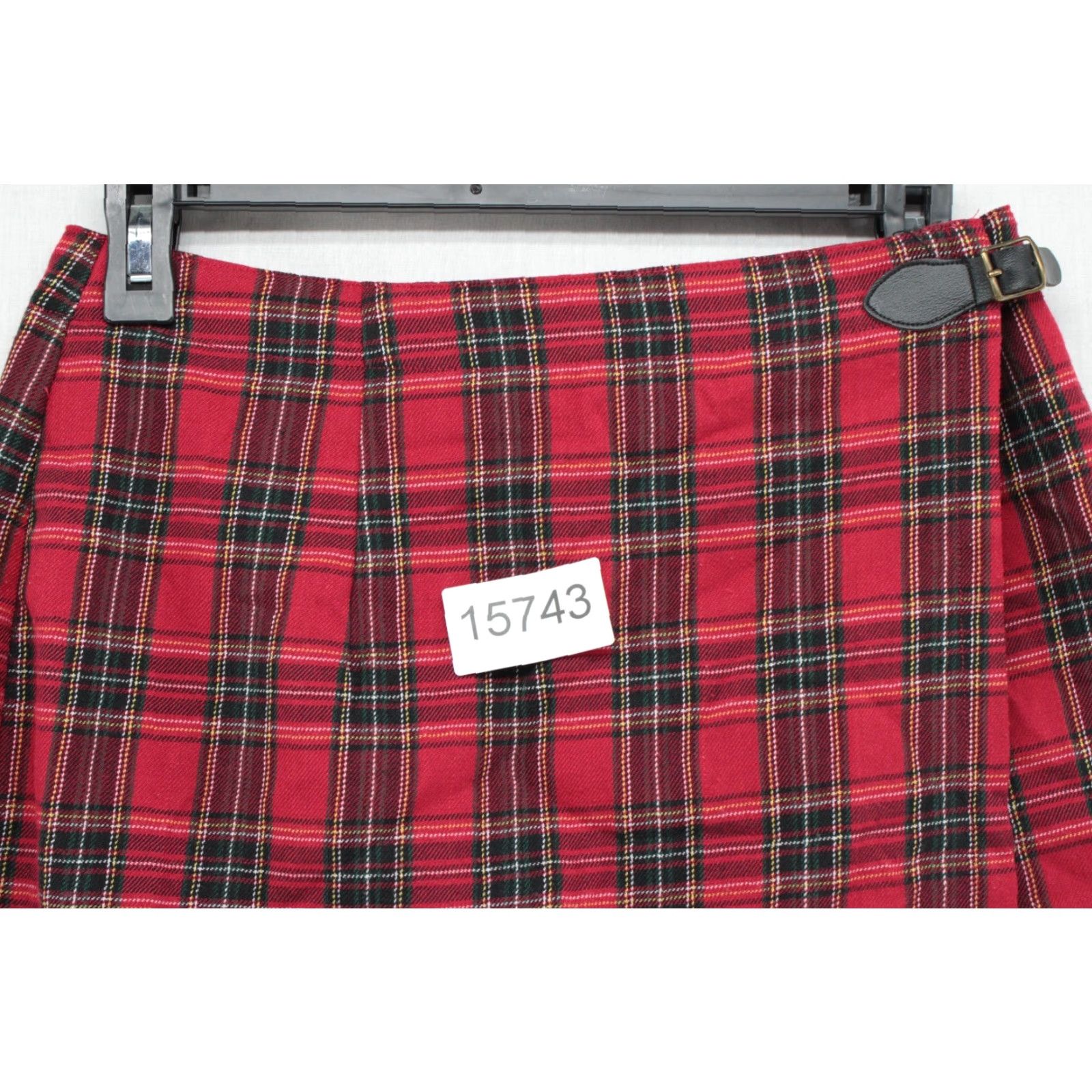 Vintage VINTAGE California Concepts Plaid Mini Skort Women's Size 7 Red Belted Size 28" / US 6 / IT 42 - 8 Thumbnail