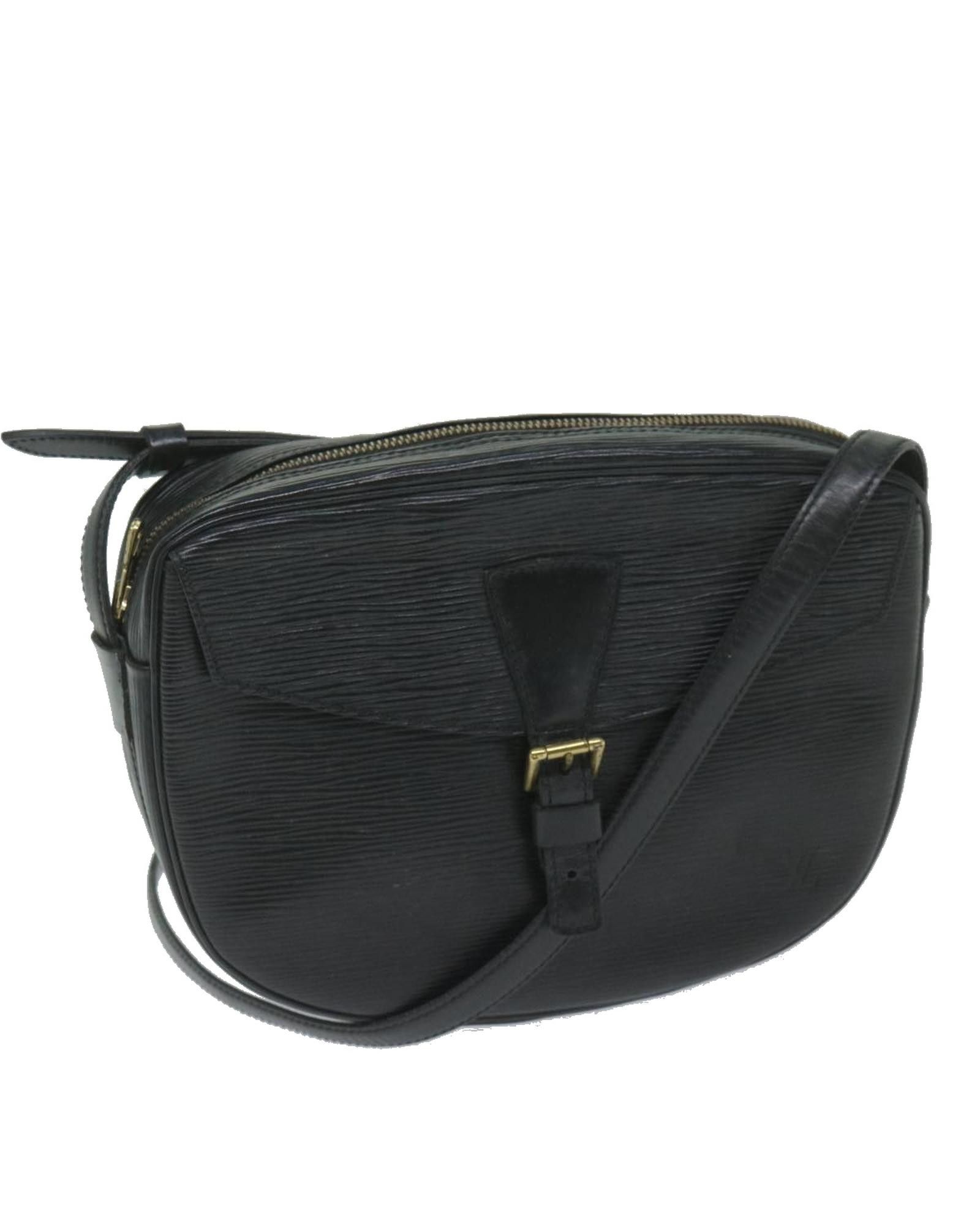 Louis Vuitton Black Epi Leather Shoulder Bag with Adjustable Strap ...