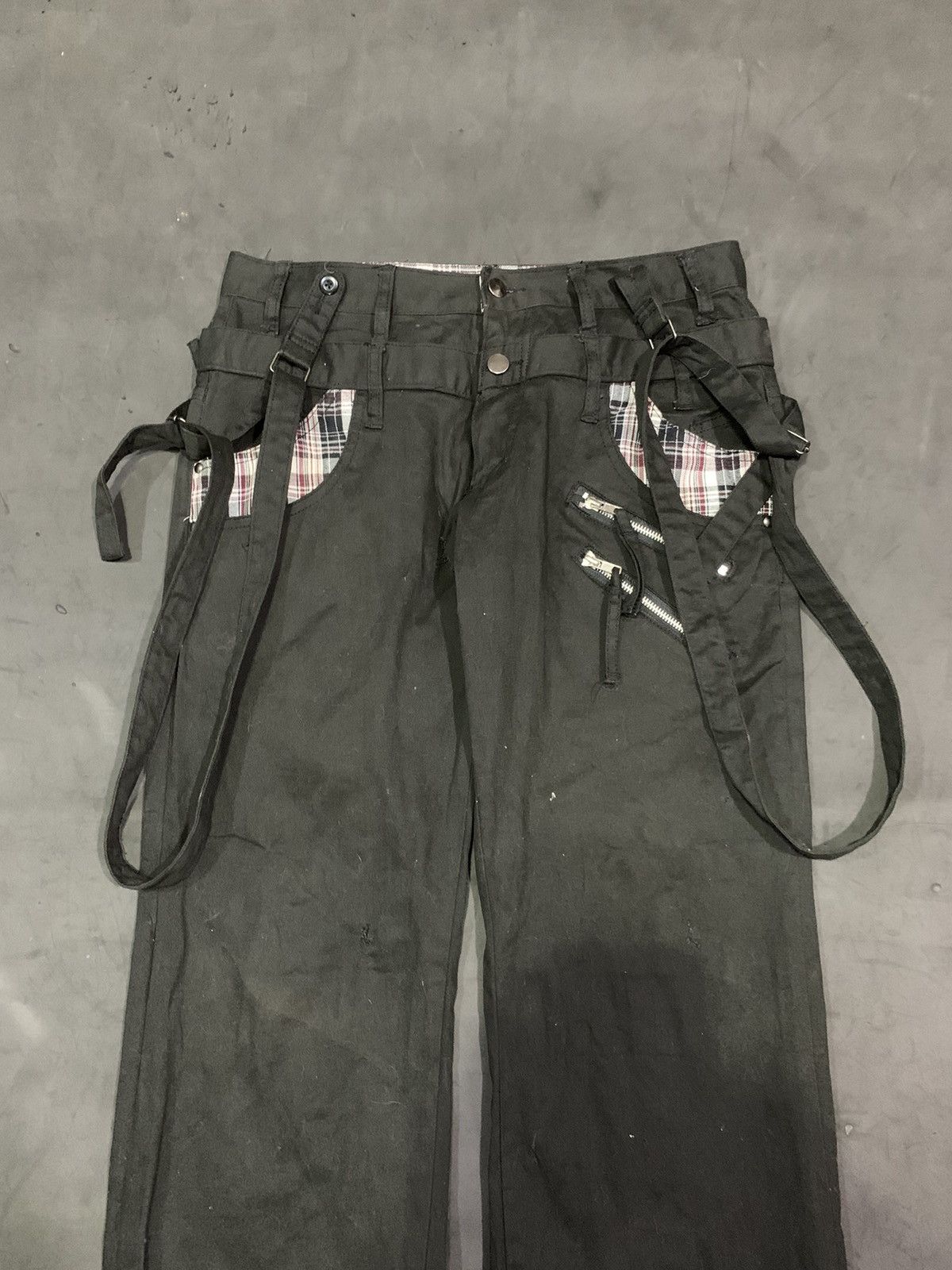 Japanese Brand 🖤BLACKFRIDAY🖤Wild khakis double waist pants bondage pants Size US 33 - 3 Thumbnail