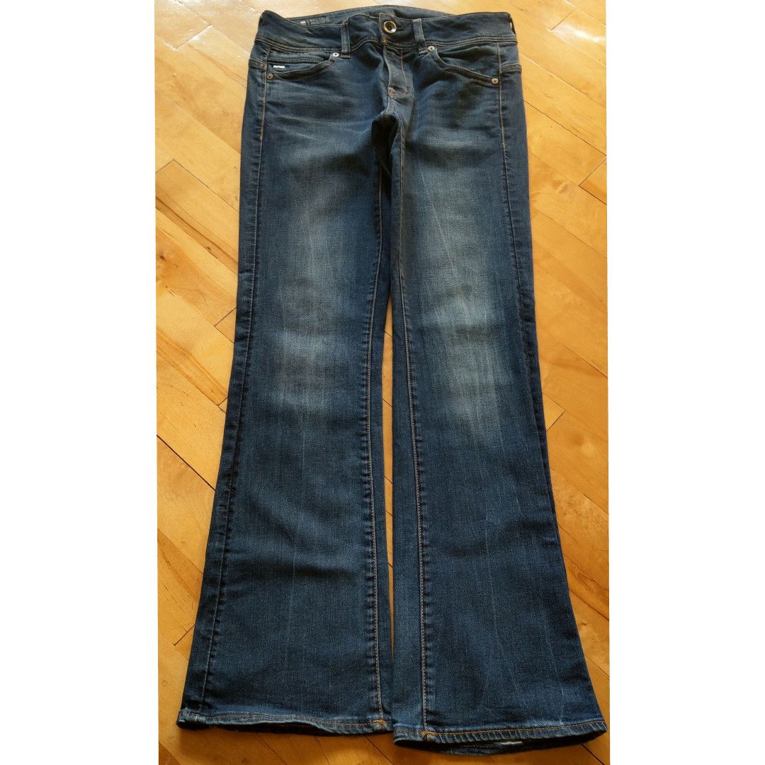 G-Star Flared Bootcut Skinny Stacked Pants Bell Bottom Denim G-STAR Size US 31 - 1 Thumbnail