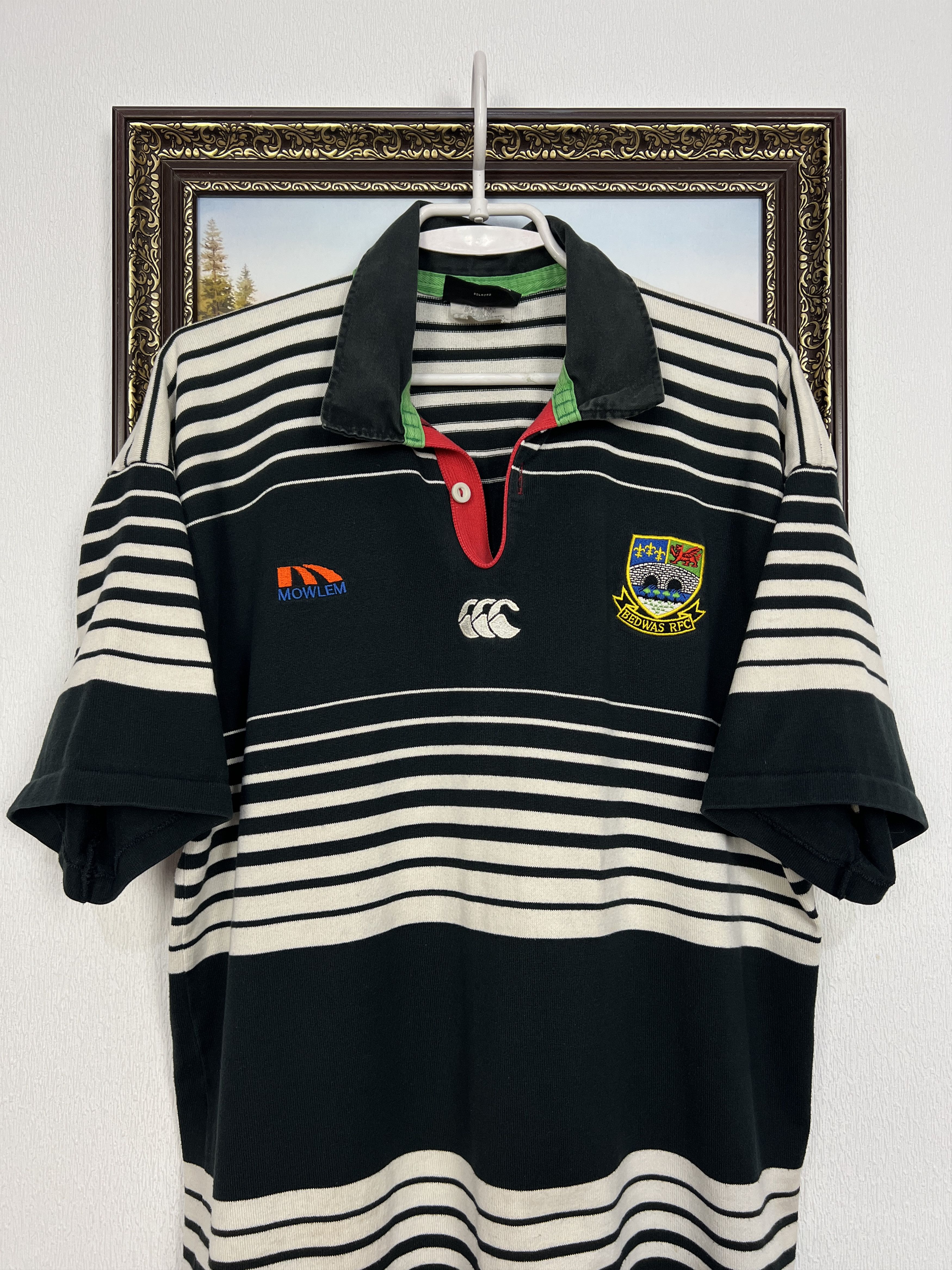 Canterbury of New Zealand Canterbury Player Issue Bedwas Rugby Union Jersey Trikot Size US L / EU 52-54 / 3 - 2 Thumbnail