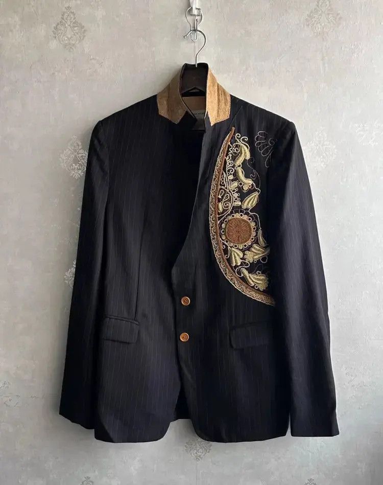 Dries Van Noten Sz 50 Dries Van Noten 15SS Stitches Jacket Size US M / EU 48-50 / 2 - 2 Thumbnail