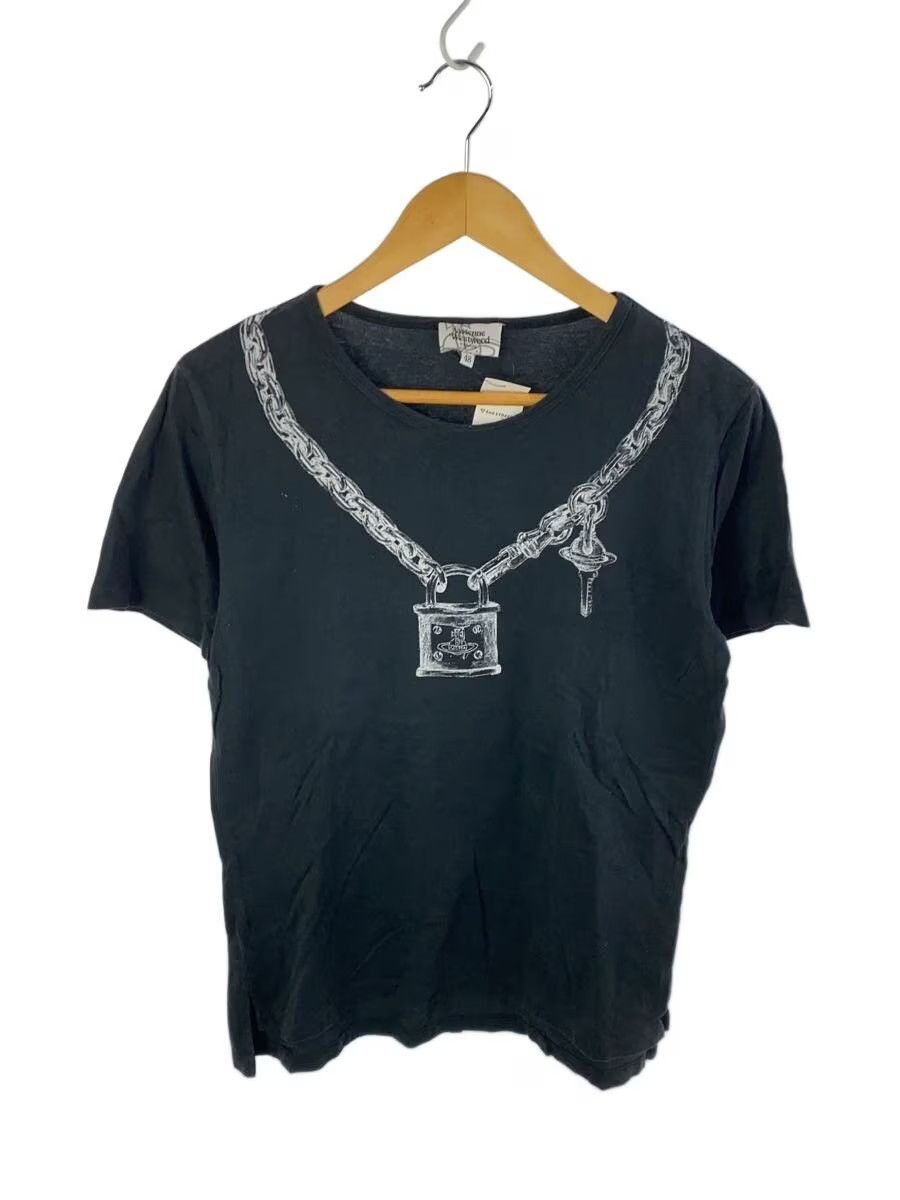 Vivienne Westwood Padlock Orb Chain Necklace Tee Size US M / EU 48-50 / 2 - 1 Thumbnail