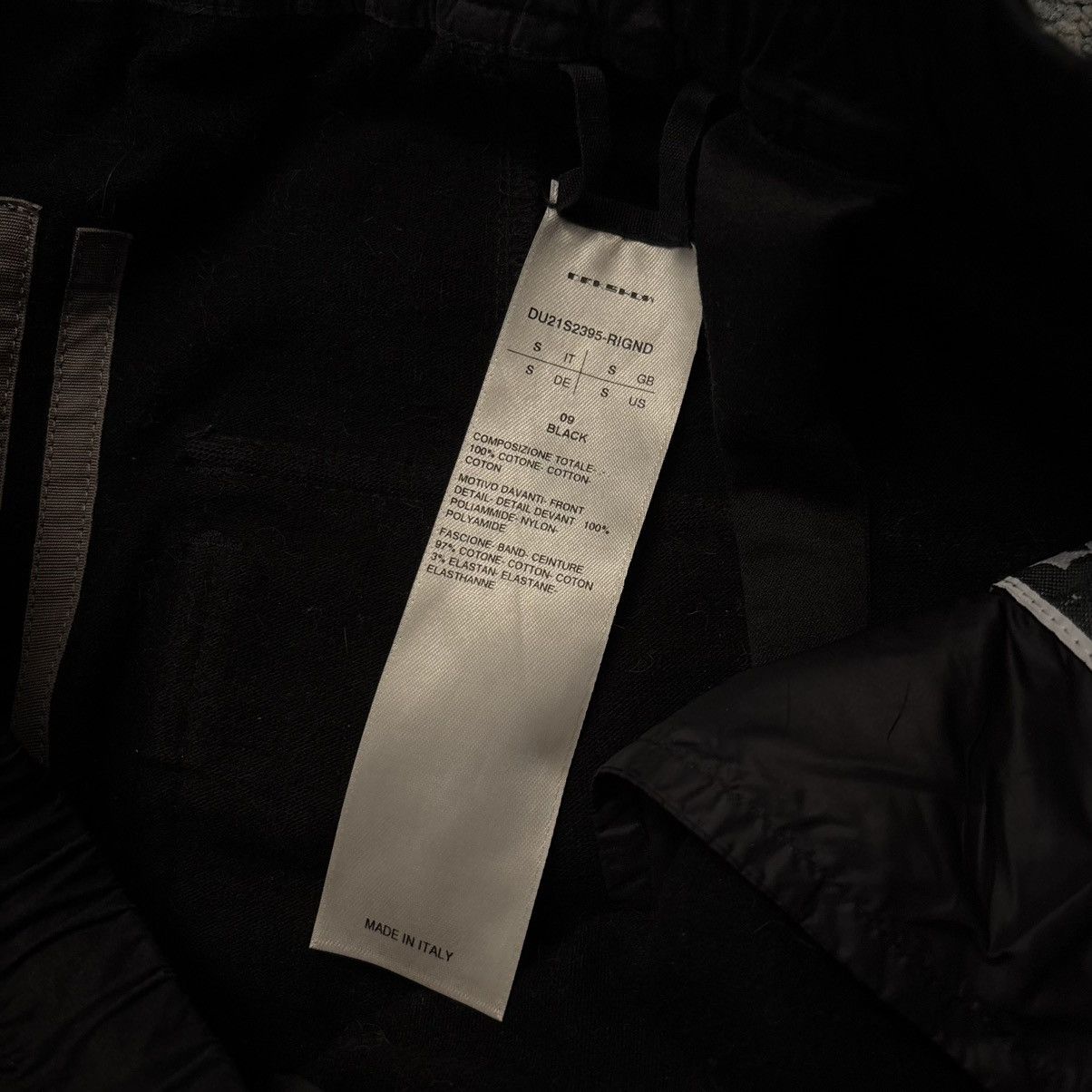 Rick Owens Drkshdw Rick Owens Drkshdw Black Cotton & Nylon Classic Lounge Pants Size US 32 / EU 48 - 6 Thumbnail