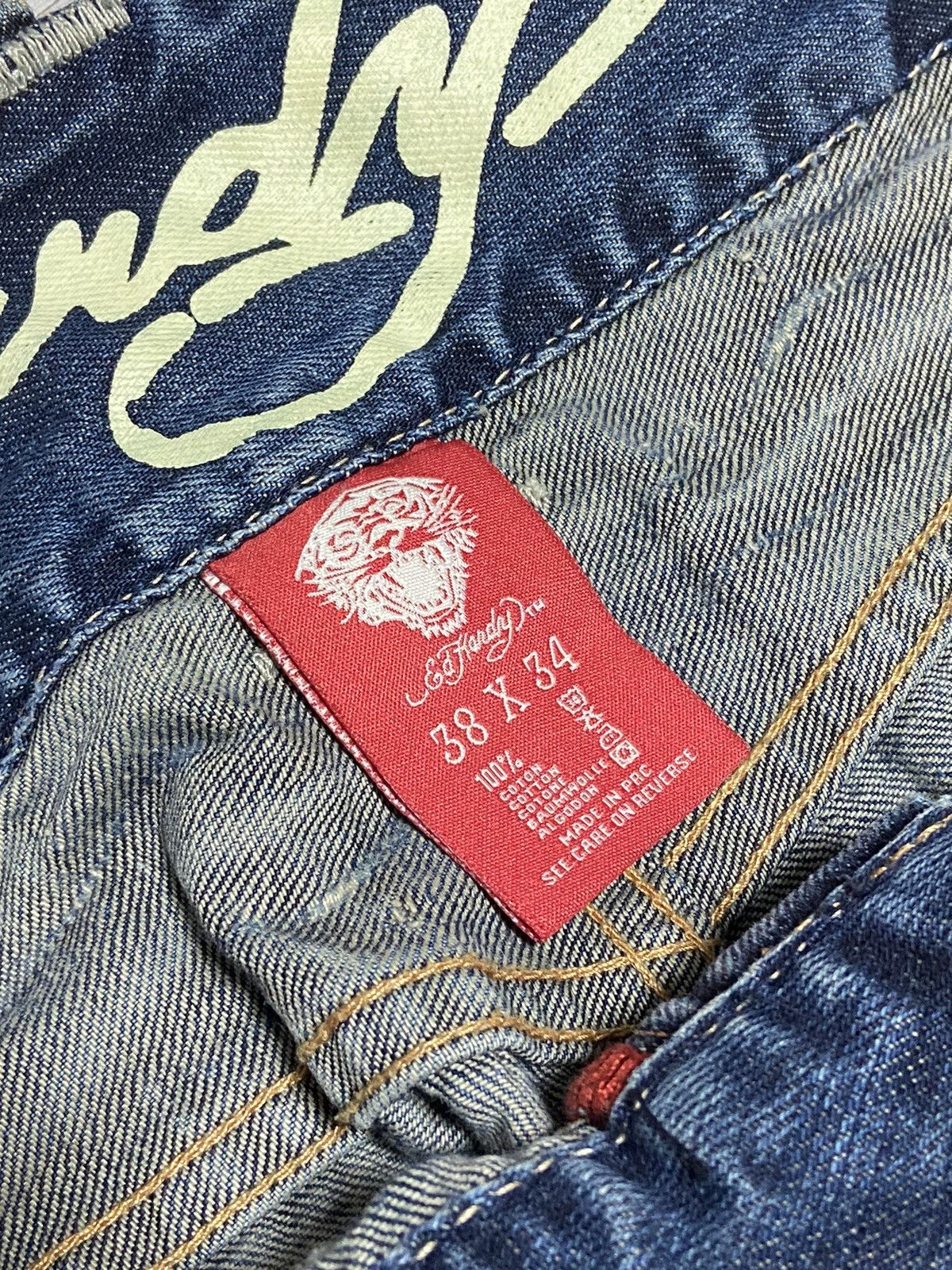 Ed Hardy Ed Hardy 🐯 tiger vintage big embro logo jeans Size US 36 / EU 52 - 11 Thumbnail