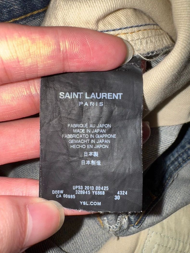 Saint Laurent Paris Saint Laurent Paris New Saint Laurent Distressed Blue Jean Size US 30 / EU 46 - 8 Thumbnail