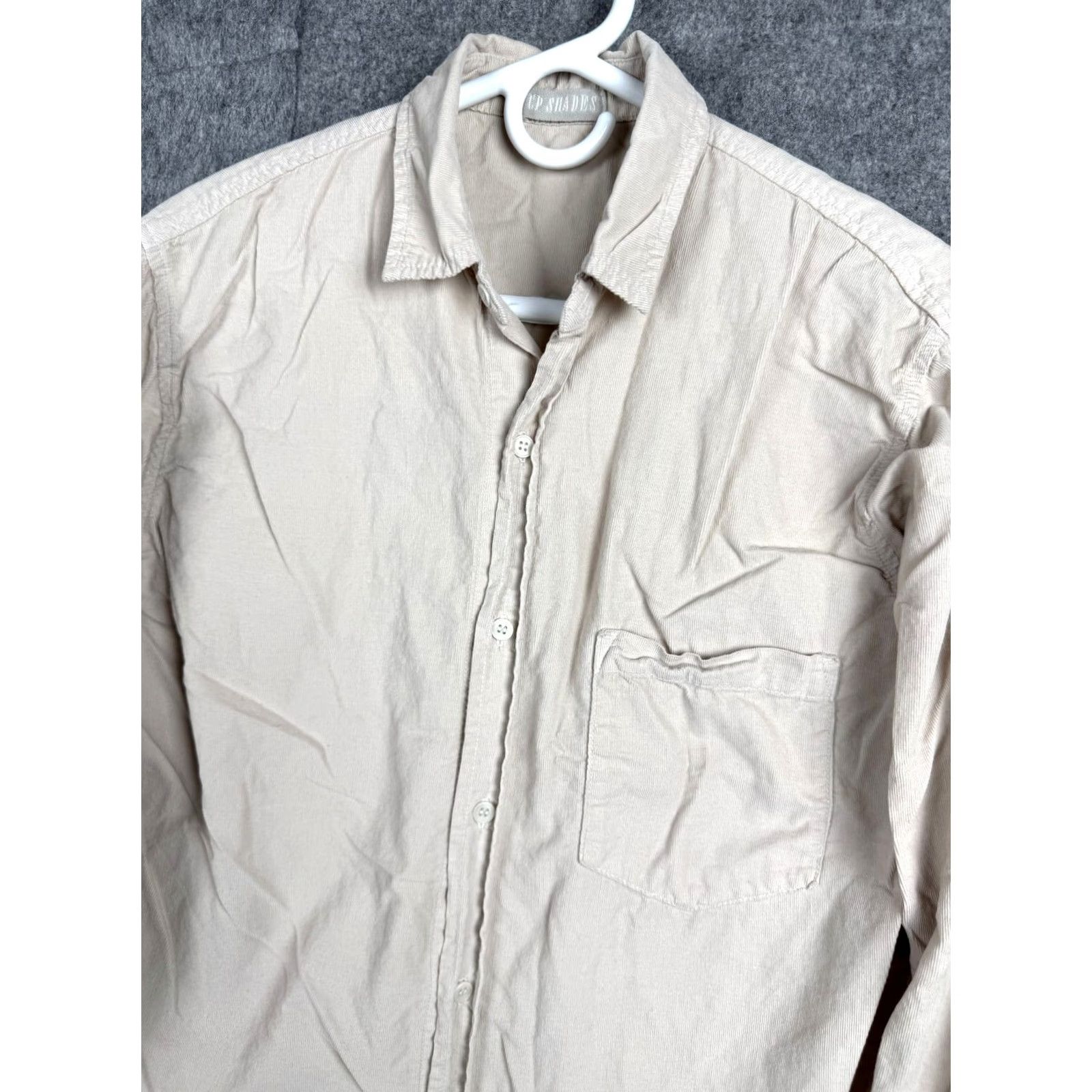 Vintage CP Shades Shirt Womens XS Beige Corduroy Button-Up Long Sleeve 1225 Size XS / US 0-2 / IT 36-38 - 3 Thumbnail