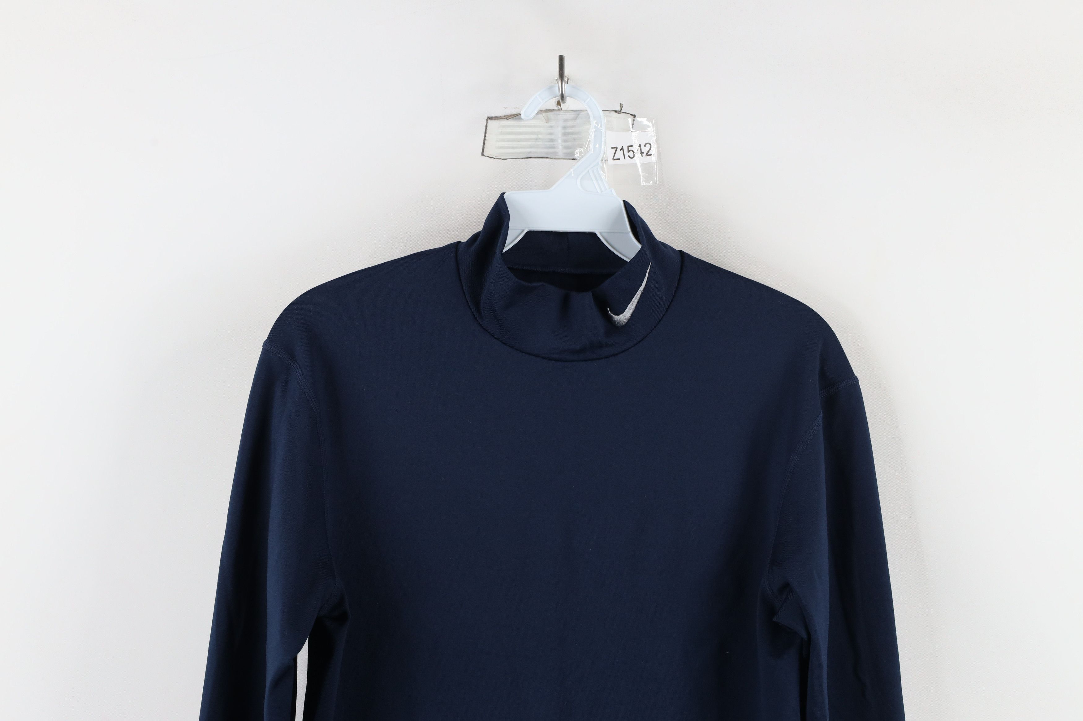 Nike × Vintage Nike Pro Combat Lined Compression Mock Neck Training T-Shirt Size US M / EU 48-50 / 2 - 2 Thumbnail