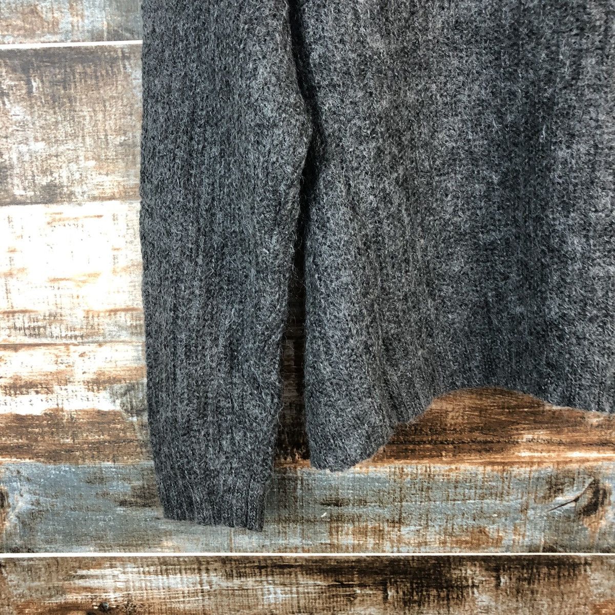 Homespun Knitwear × Uniqlo Uniqlo mohair vintage winter Grey Knitwear #A2367 Size US S / EU 44-46 / 1 - 15 Thumbnail