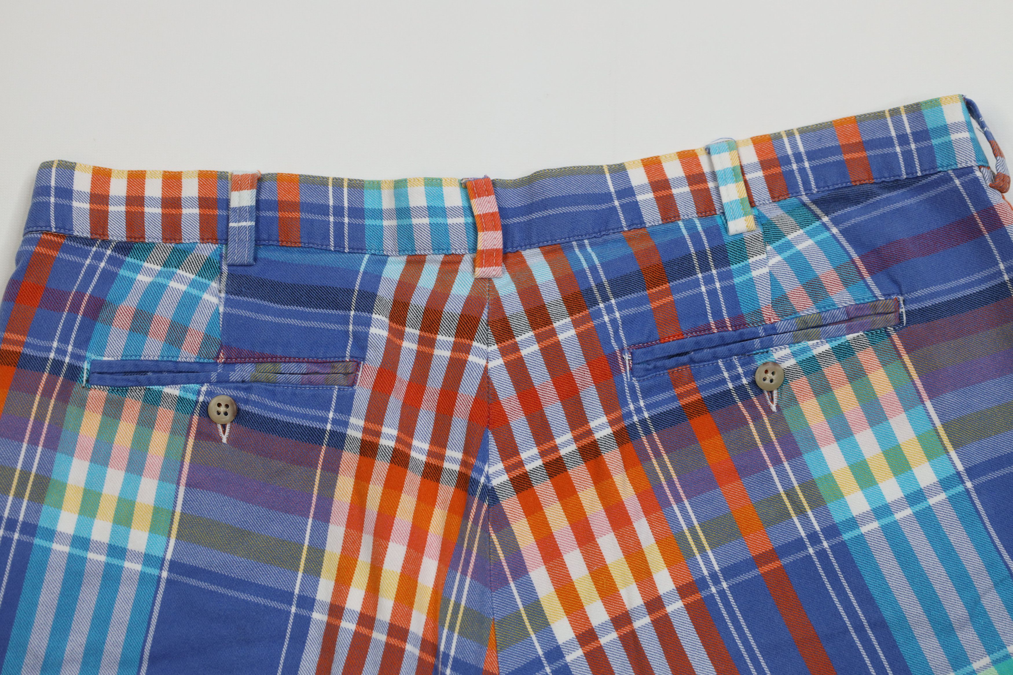 Ralph Lauren Vintage 90s Ralph Lauren Madras Plaid Flannel Chino Shorts Size US 38 / EU 54 - 9 Thumbnail