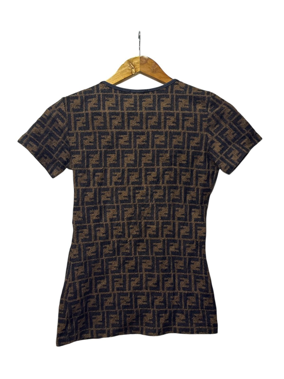 Fendi Fendi Zucca Monogram Knit Top Brown Vintage Size XS / US 0-2 / IT 36-38 - 2 Thumbnail