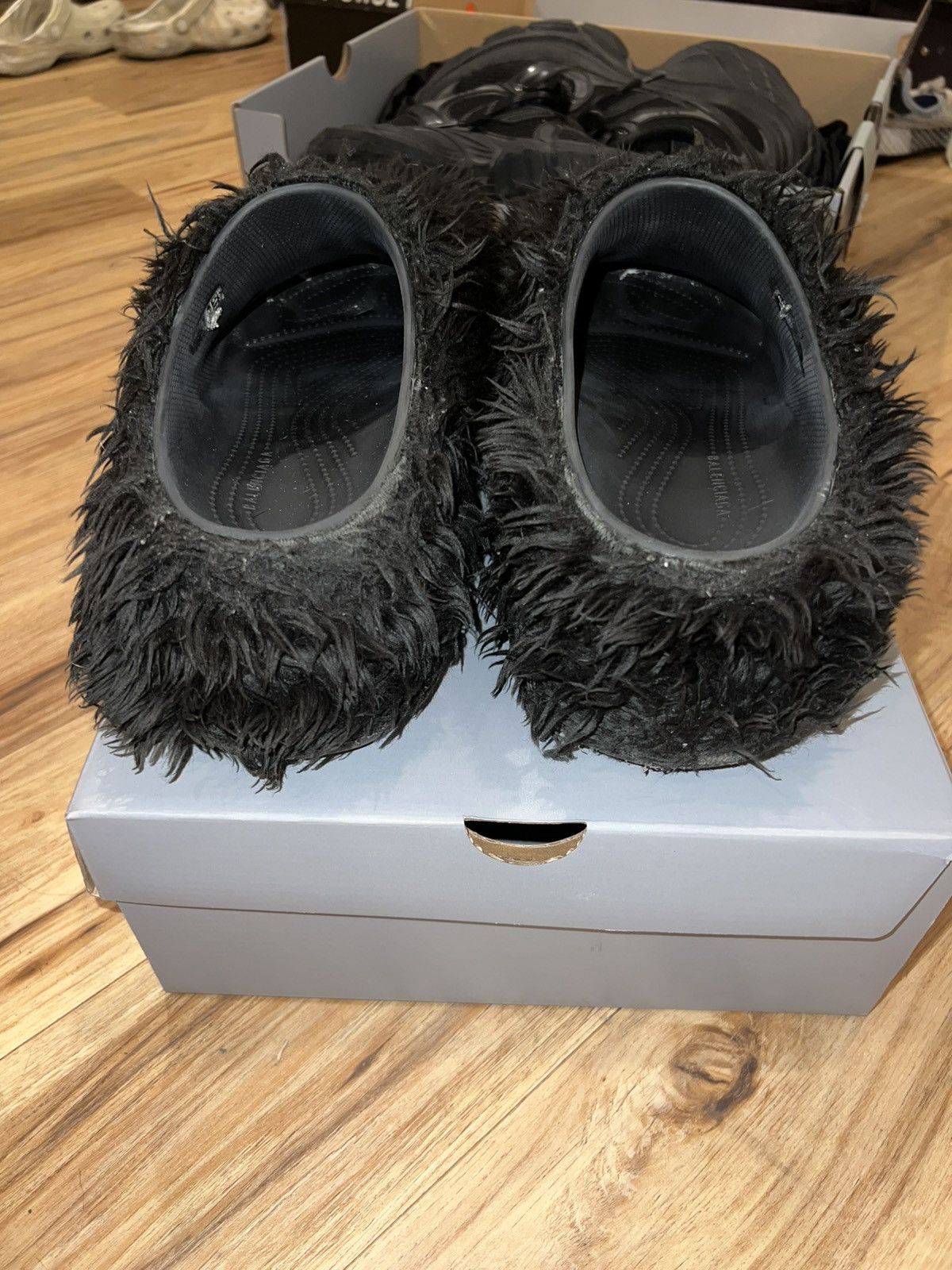 Balenciaga Balenciaga Crocs Faux Fur Mules Size US 8.5 / EU 41-42 - 5 Thumbnail