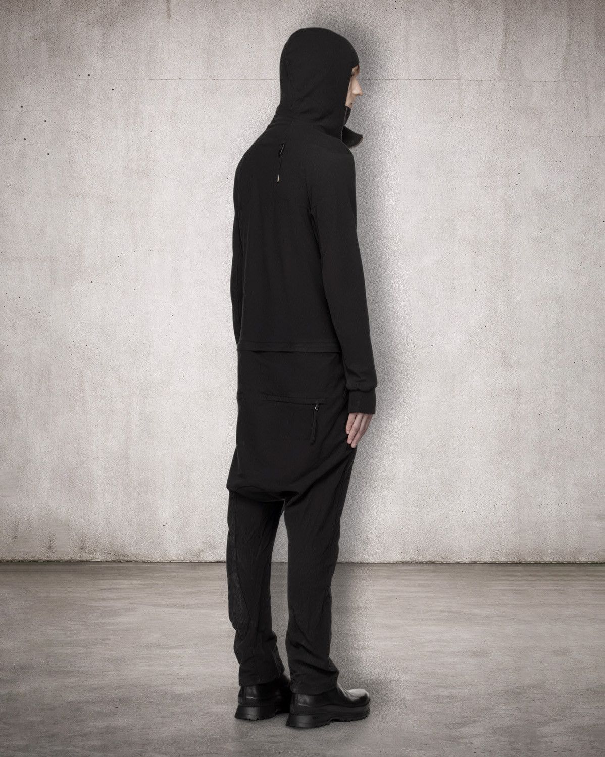 Boris Bidjan Saberi Black Overall 2 Jumpsuit Size US 32 / EU 48 - 4 Thumbnail
