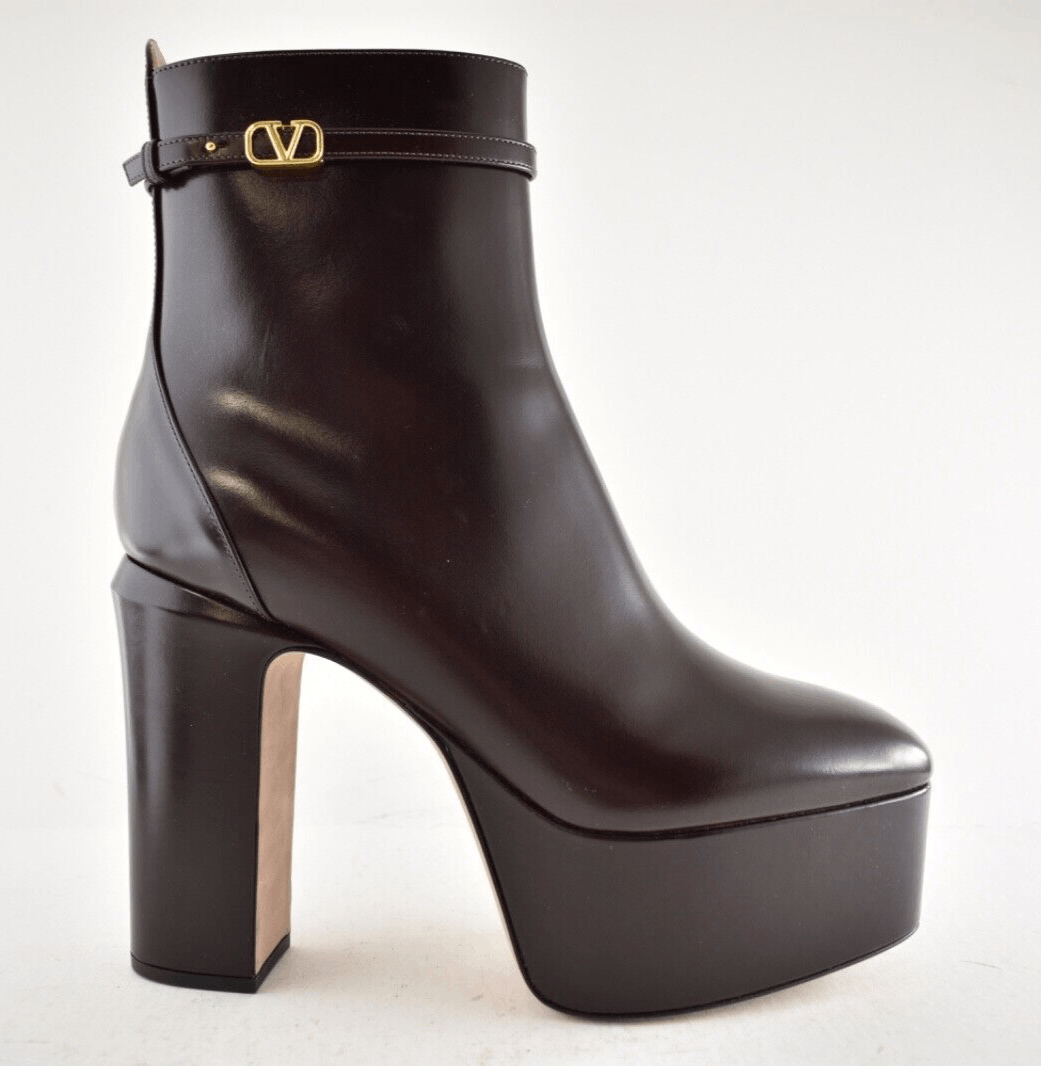 Valentino Tan-Go 120 Ankle Block Heel Platform Boot