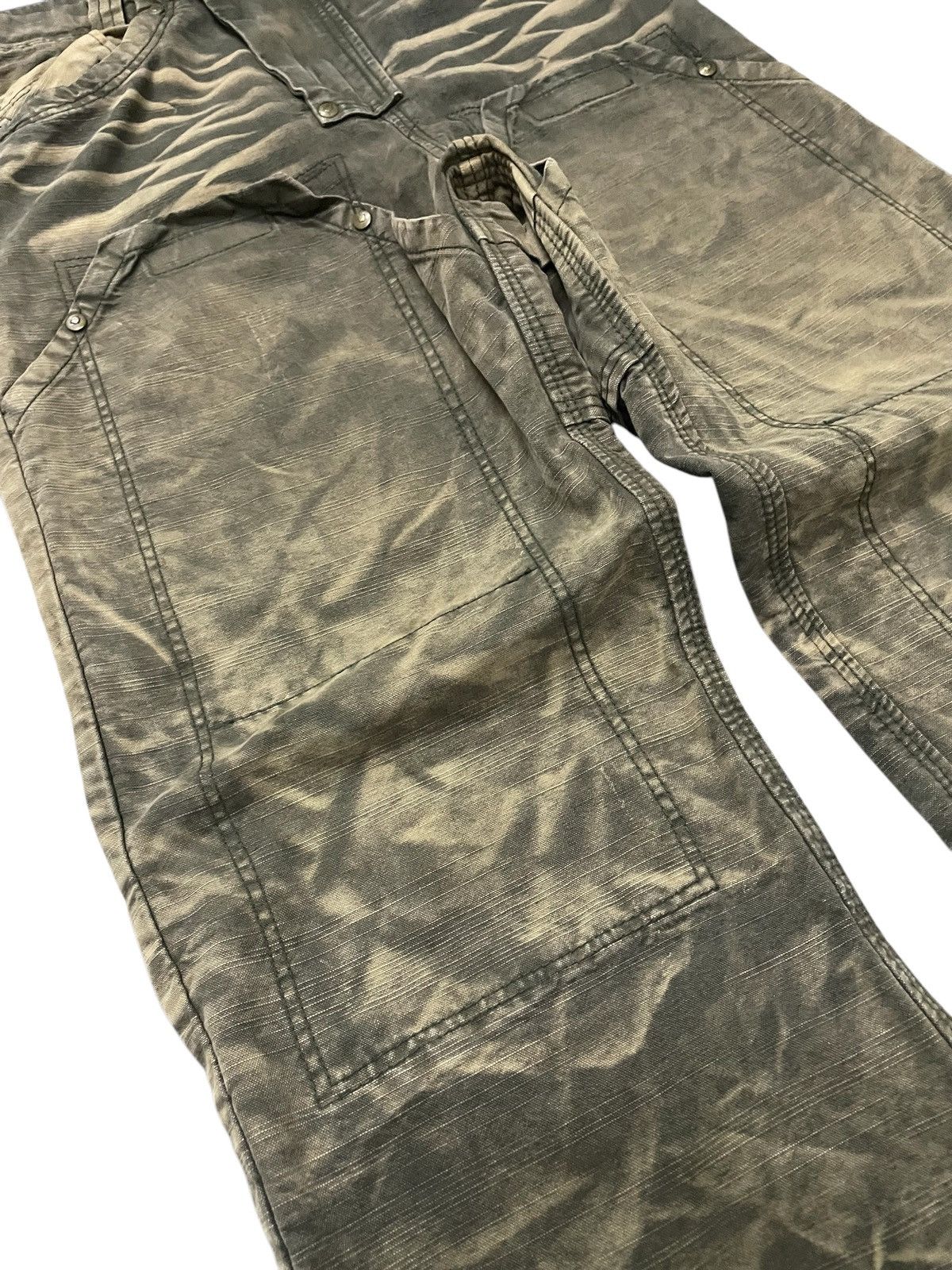 Japanese Brand × Le Grande Bleu (L.G.B.) 3.Q.L Japan Double Knee Claws Mark Shadow Wash Denim Pants Size US 28 / EU 44 - 7 Thumbnail