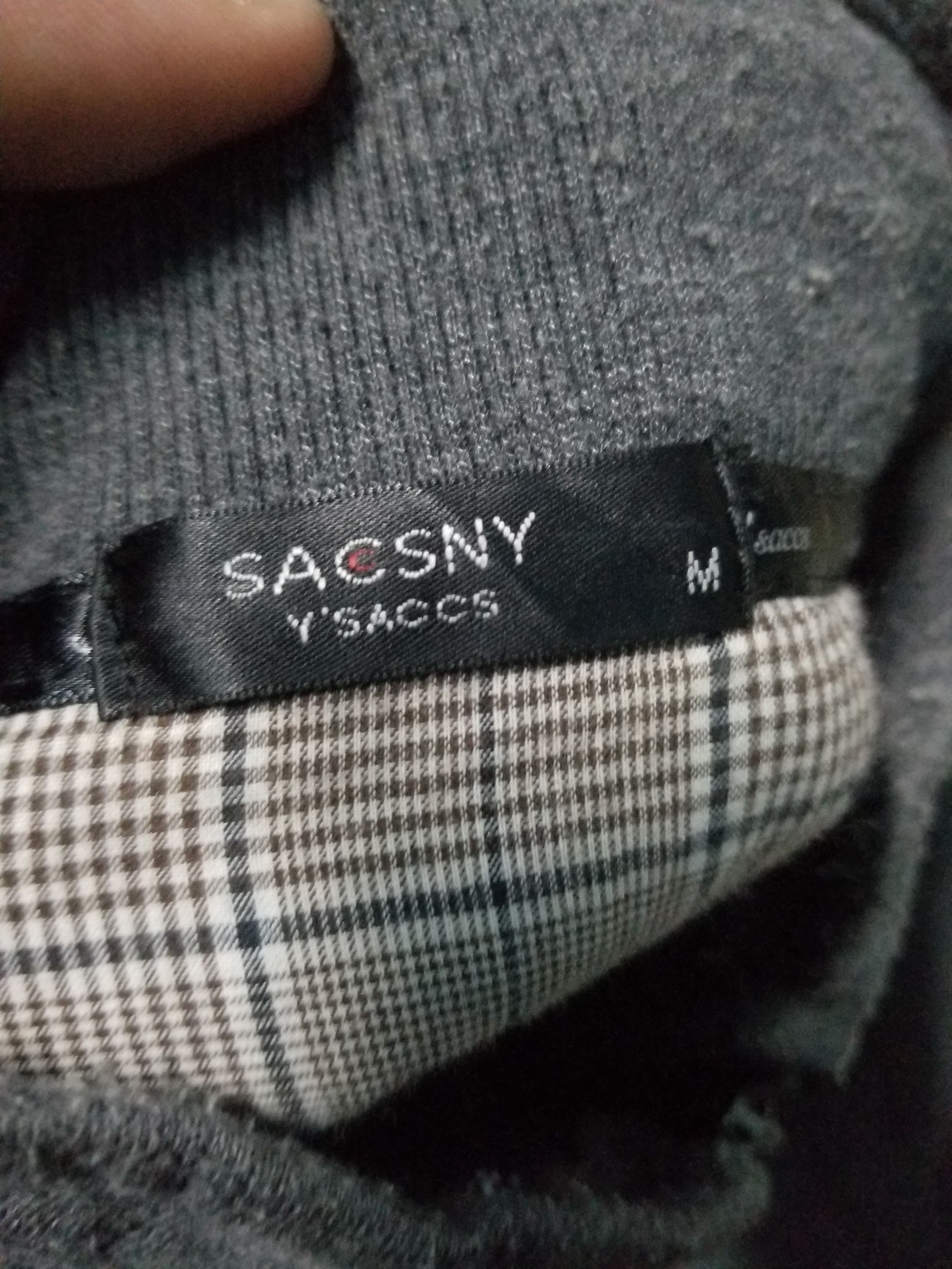 Japanese Brand × Vintage × Yohji Yamamoto Vintage Sacsny Y'Saccs Yohji Yamamoto Sweatshirt Half Zipper Size US M / EU 48-50 / 2 - 7 Thumbnail